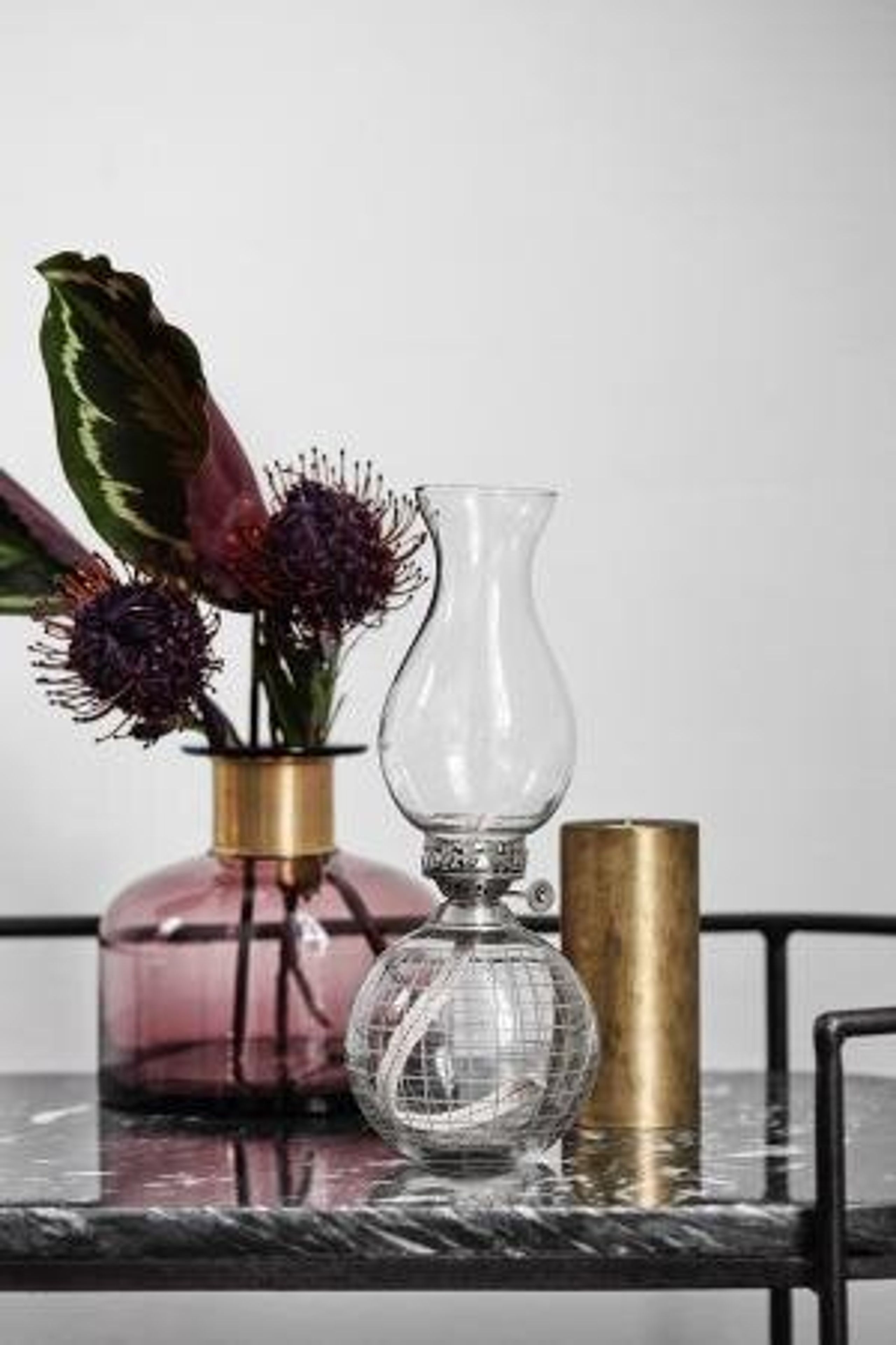 Nordal - Tisch - MIDNIGHT oval side table - Black