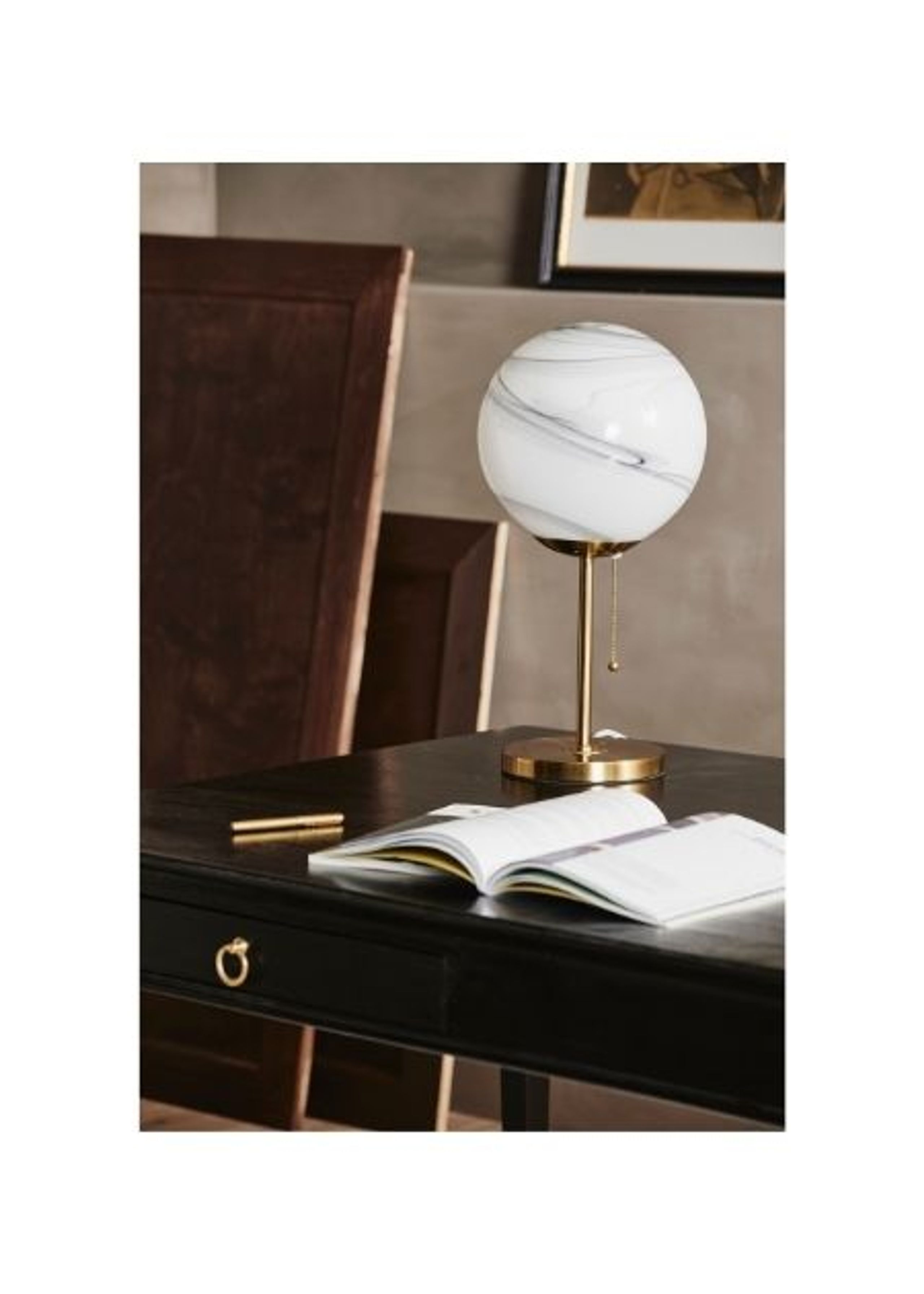 Nordal - Pöytävalaisin - FAUNA table lamp - Low - White/Golden
