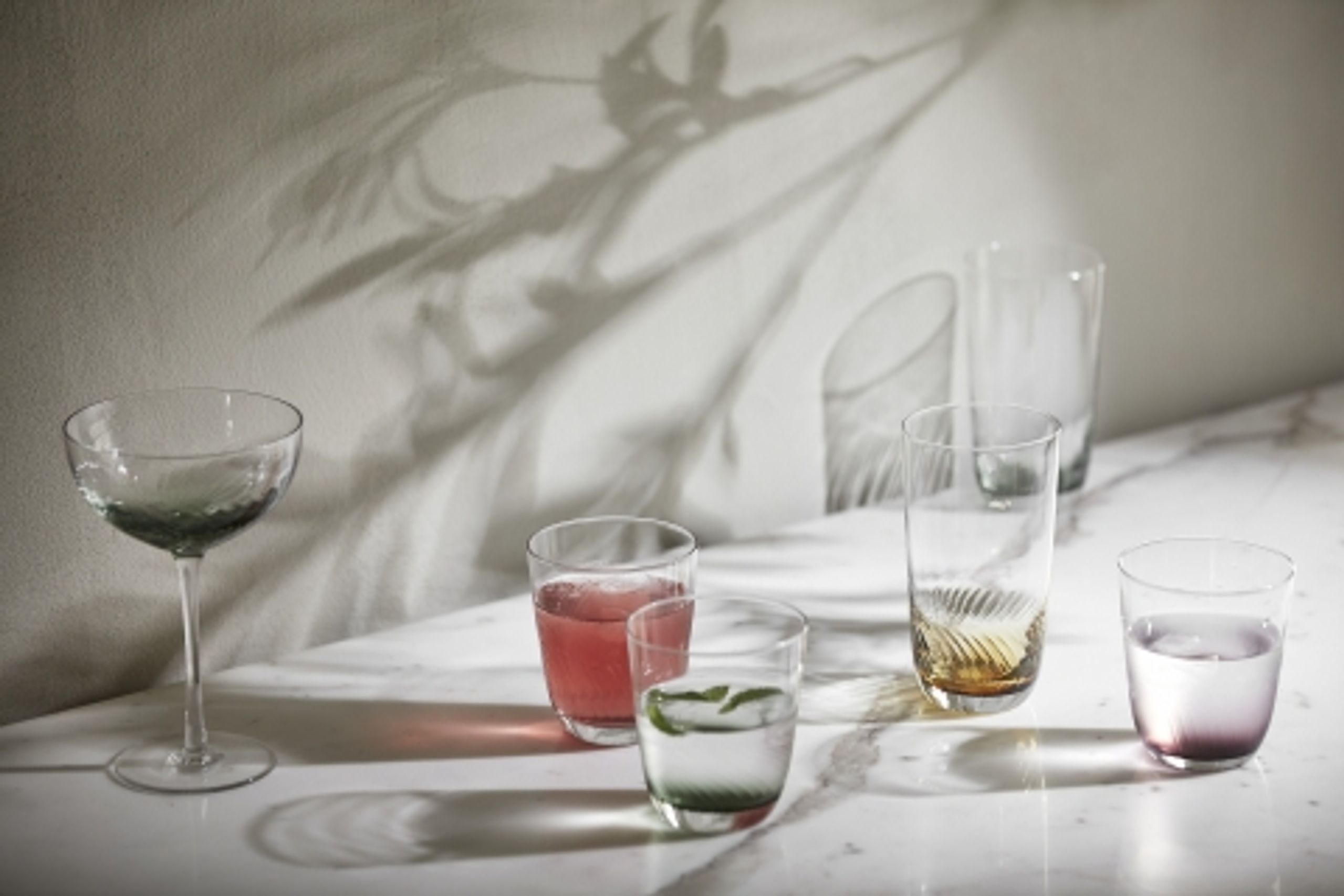 Nordal - Glass - GARO drinking glasses - Brown