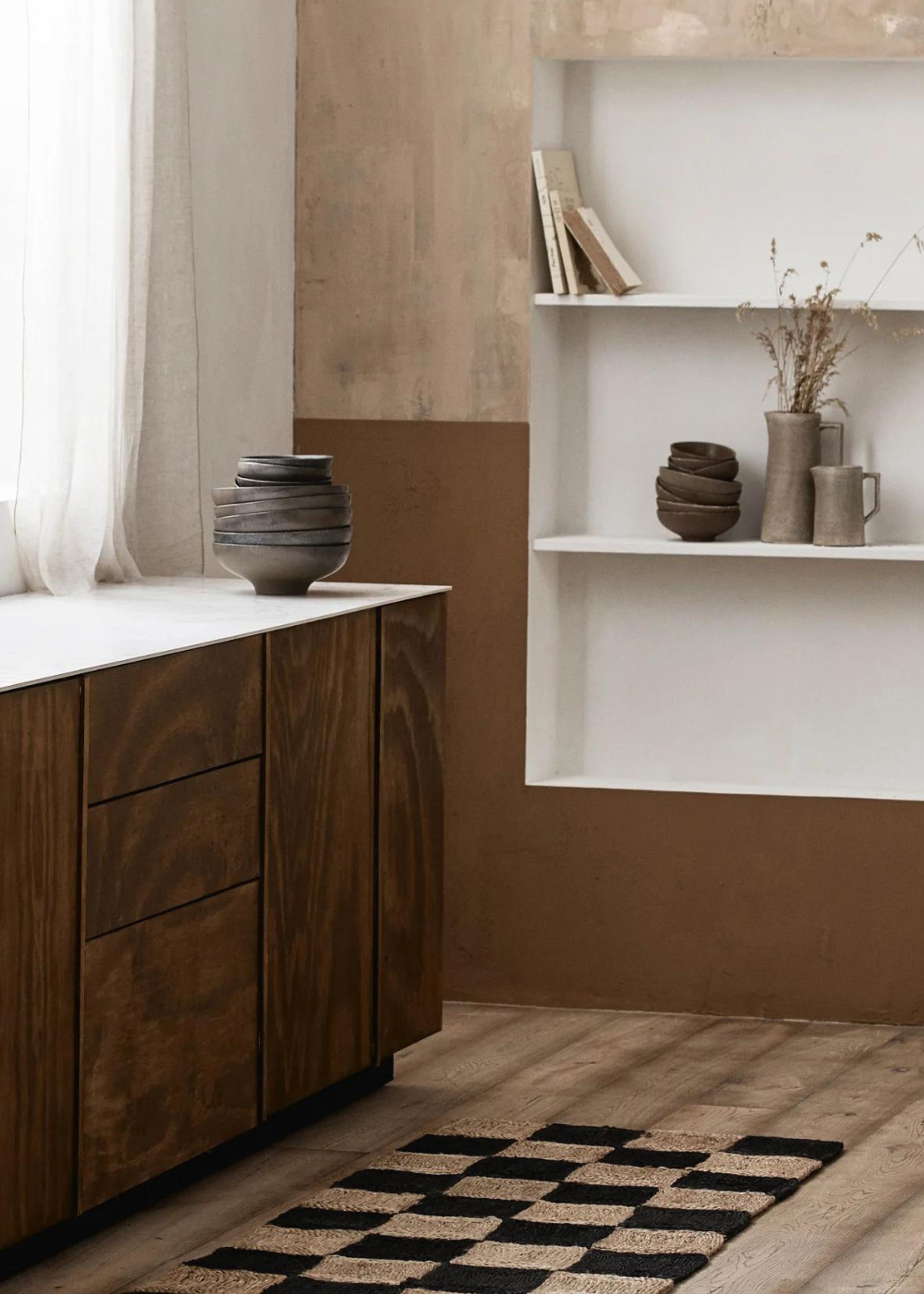 Nordal - Tapis - Nanea - Black, nature - Large