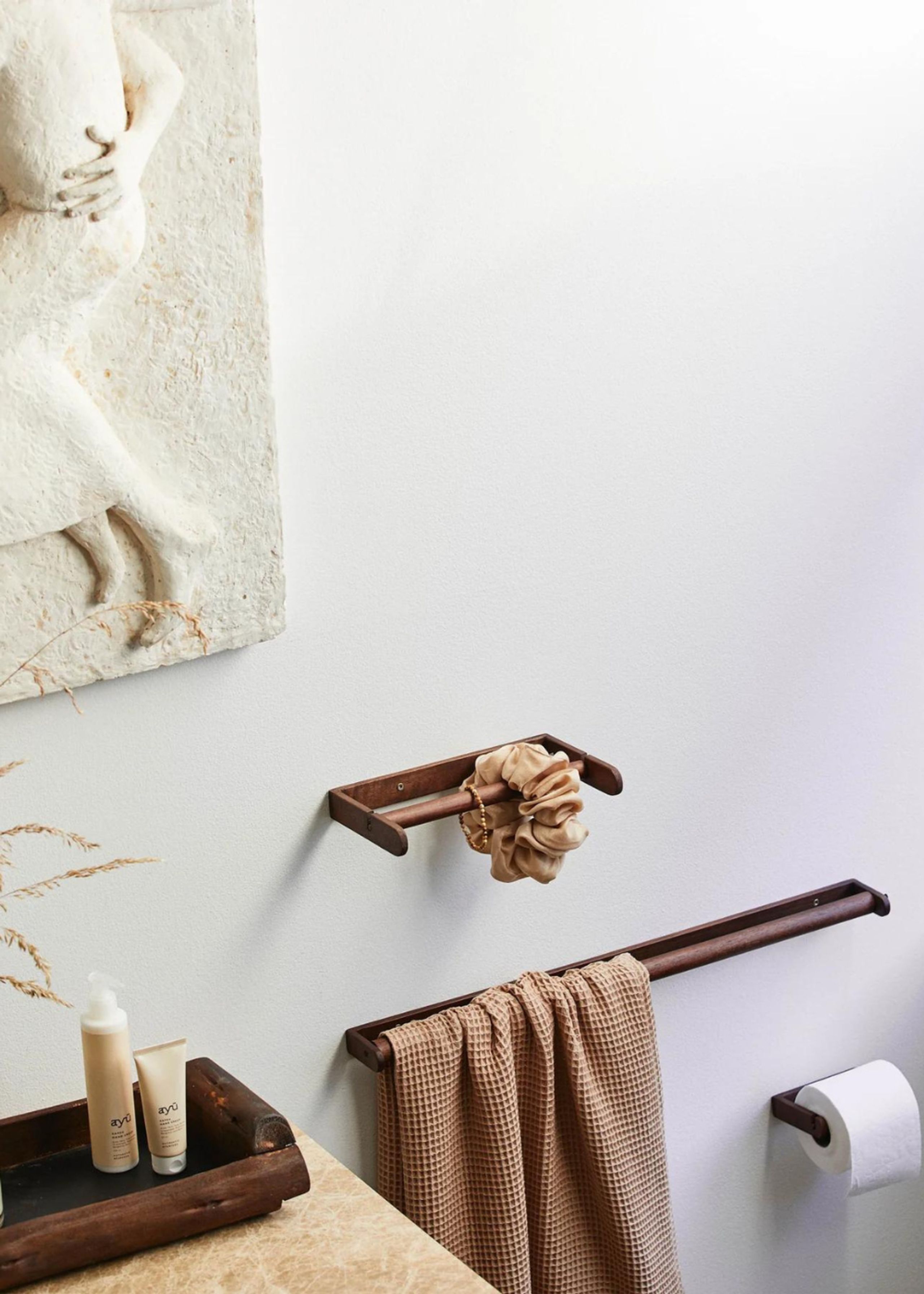 Nordal - Handdukshängare - Zaton Rack - Wood, nature