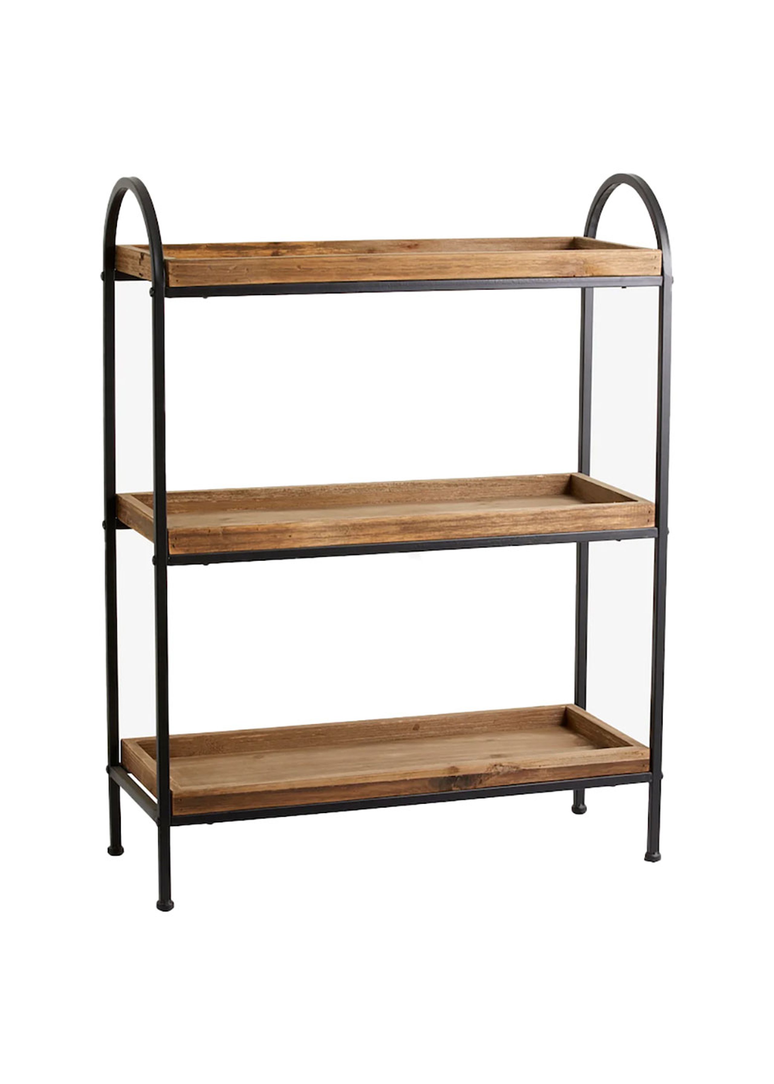 Nordal - Scaffale - Patna Iron Rack - Black/Wood