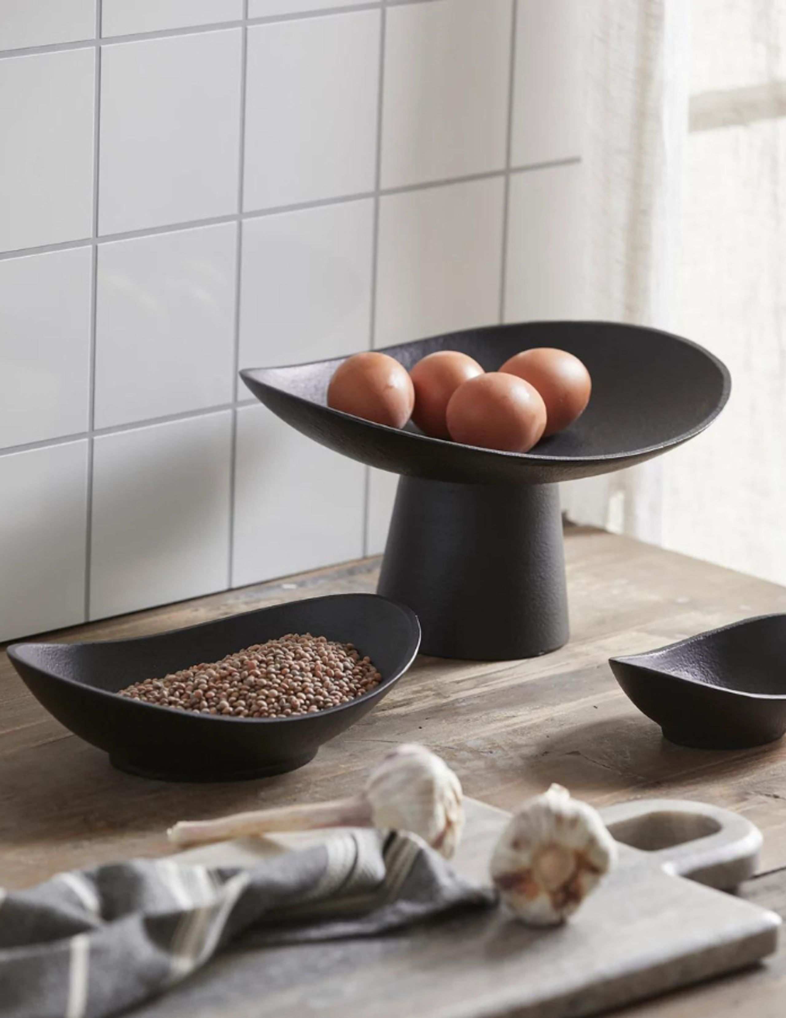 Nordal - Talerz do ciasta - KEPEL Cake Plate - Black - Large