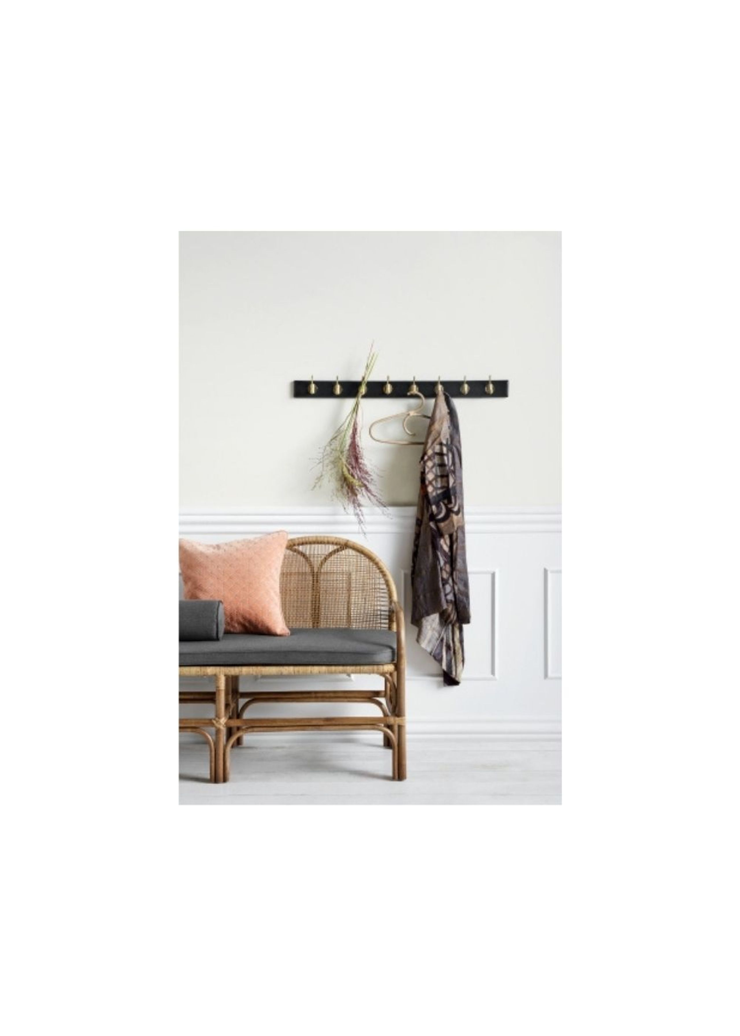 Nordal - Knager - EDGY coat rack - Matt Black - 8 hooks