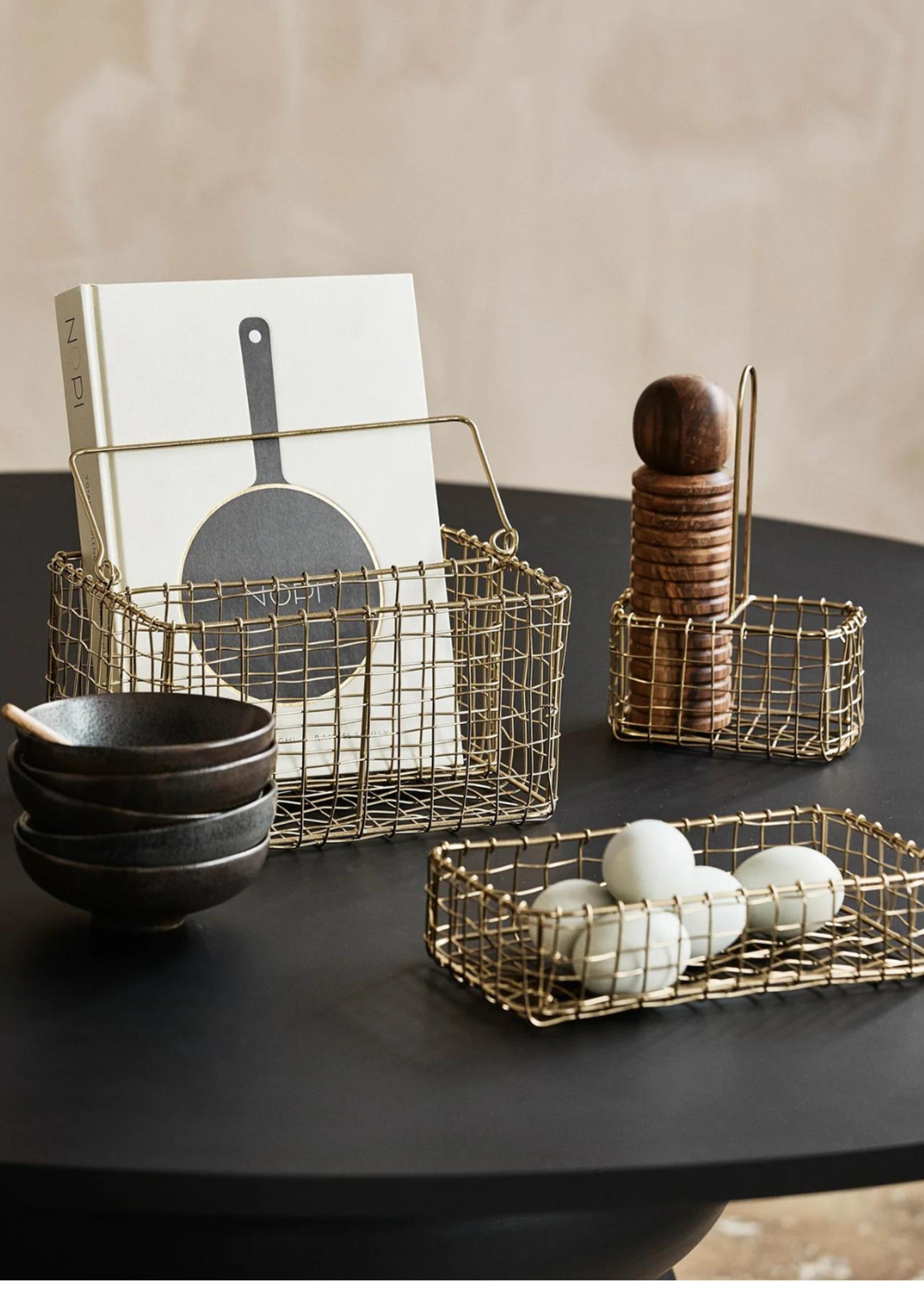 Nordal - Basket - Naviti - Large, Gold finish