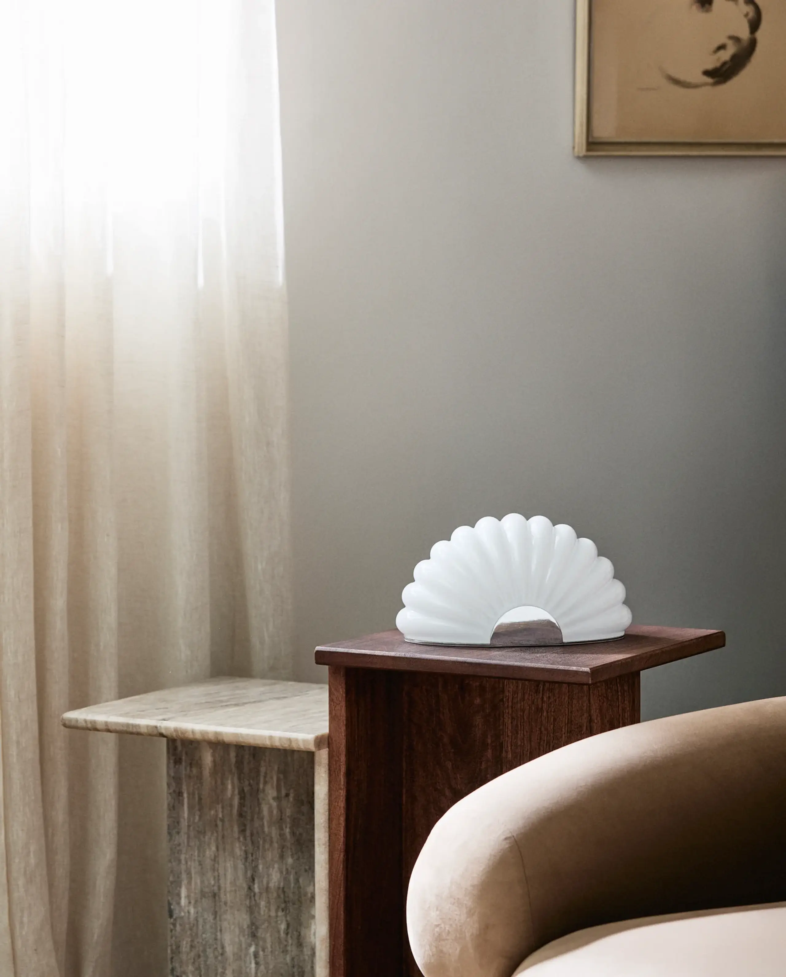 Nordal - Lamp - Chia Lamp - CHIA lamp w. chrome - white