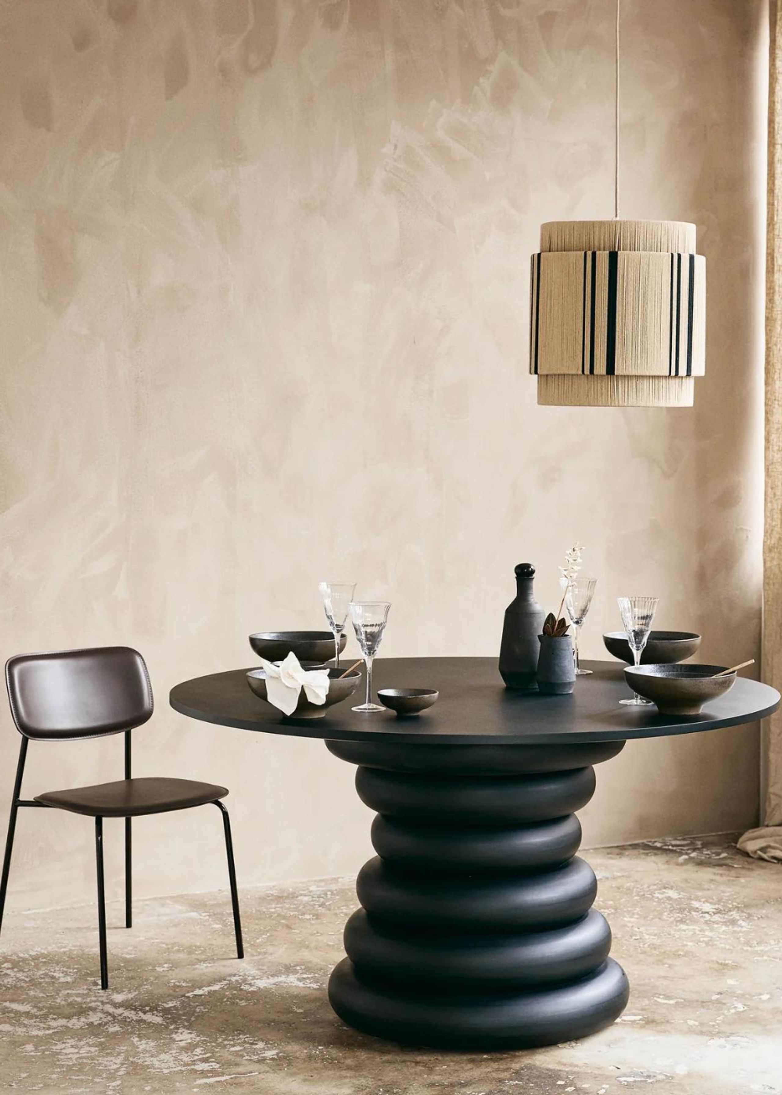 Nordal - Lampada a soffitto - Vinata - Nature, Black