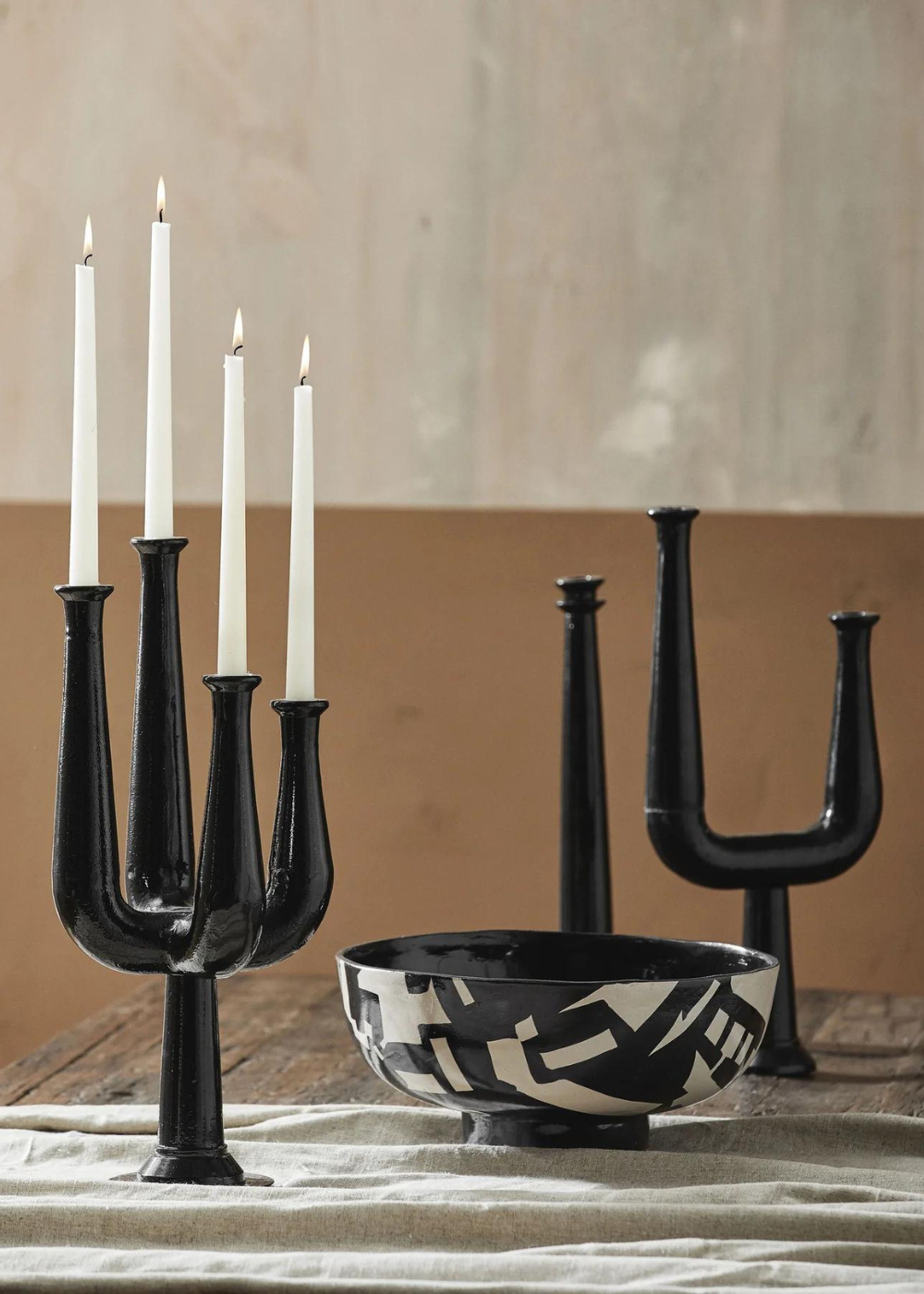 Nordal - Lysestage - Ulopu lysestage - 4 arm, aluminum - black