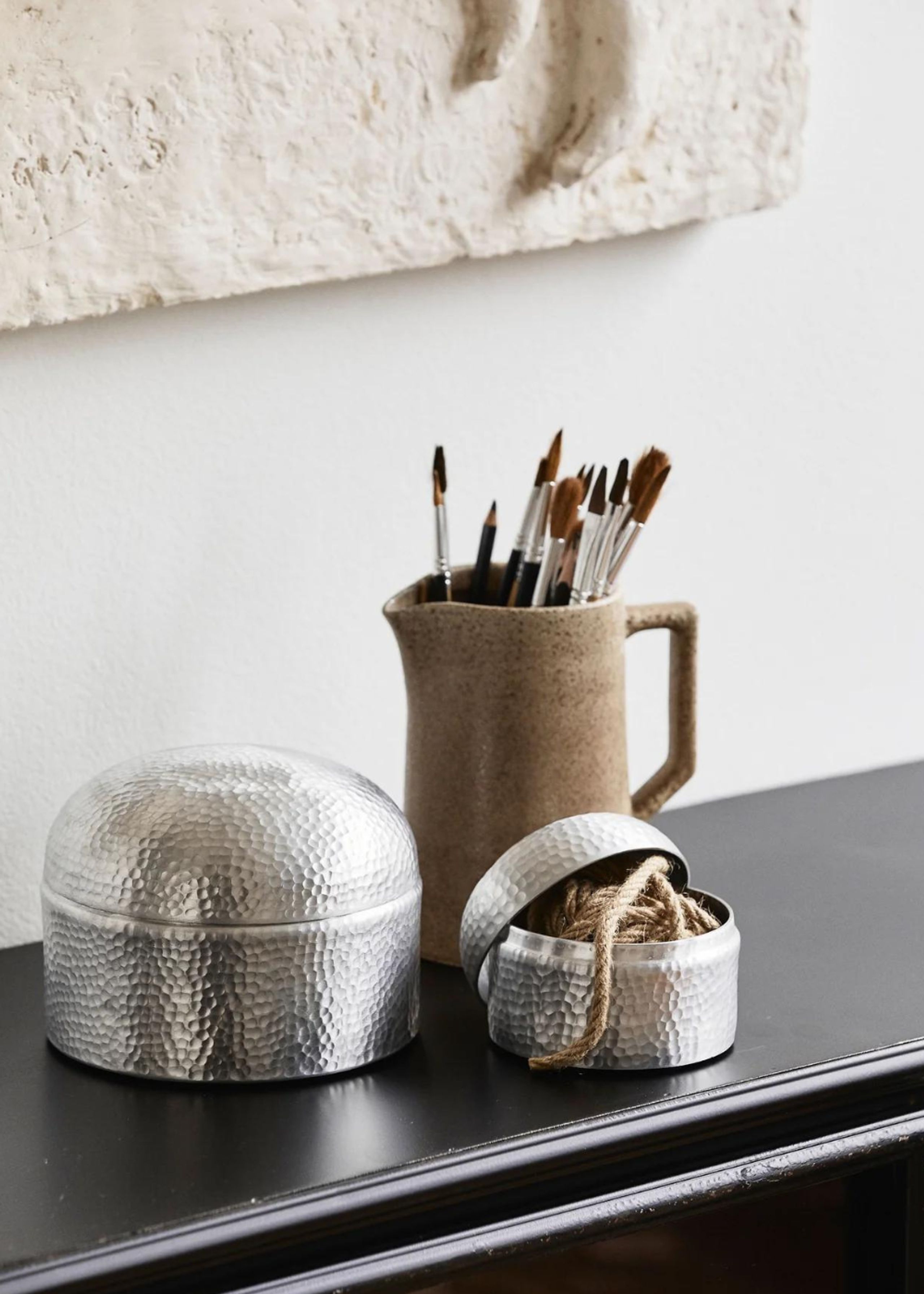 Nordal - Storage boxes - Macau - Aluminum L - chrome finish