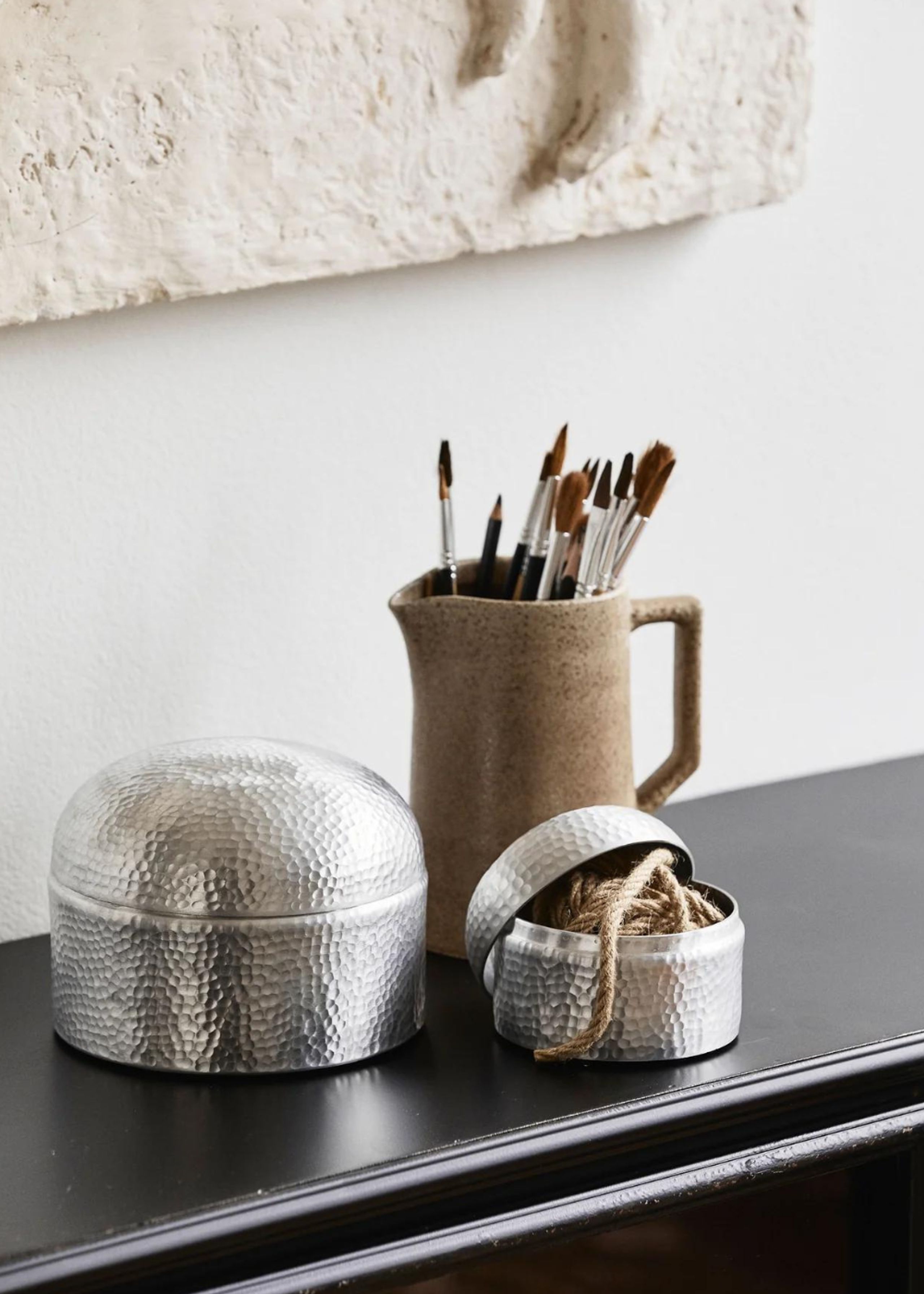 Nordal - Storage boxes - Macau - Aluminum S - chrome finish