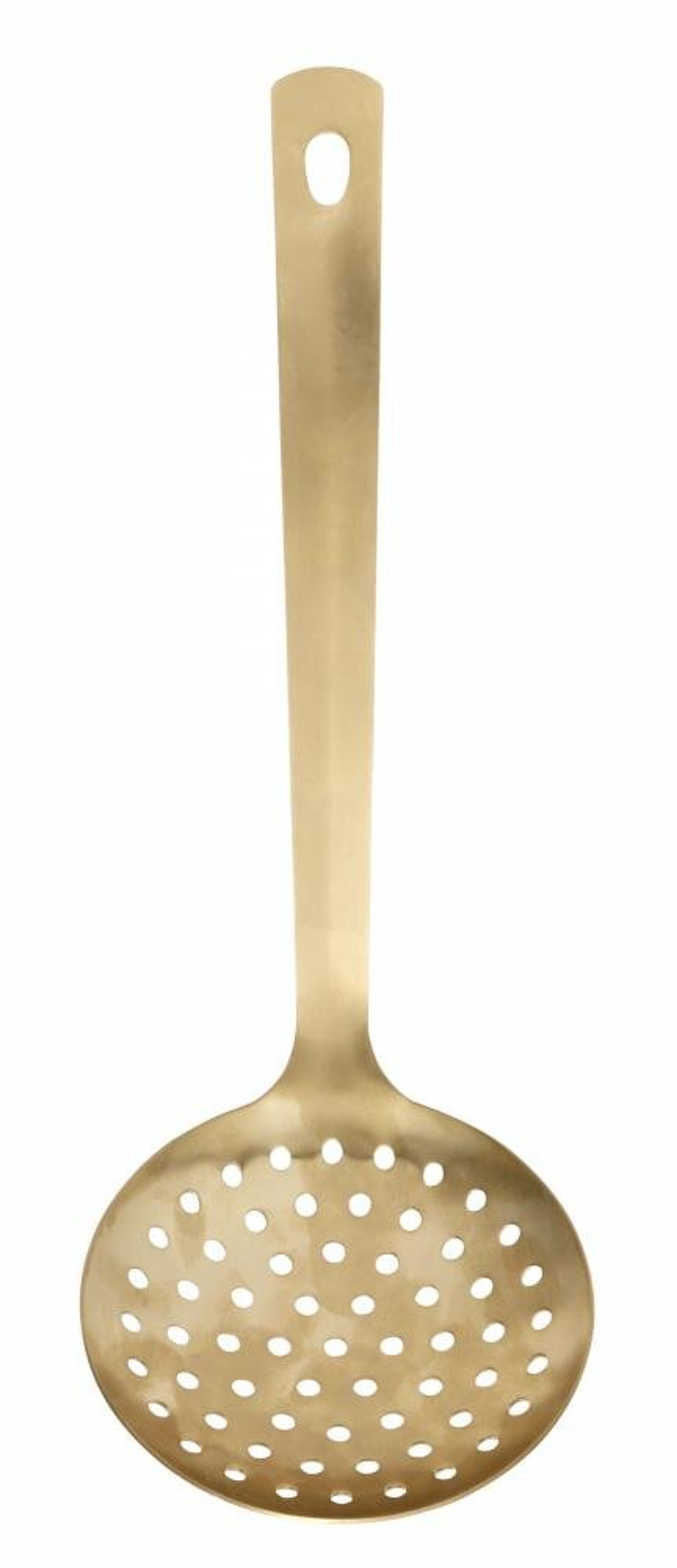 Nordal - Serving spoon - GOLDIES skimmer - Matt Gold