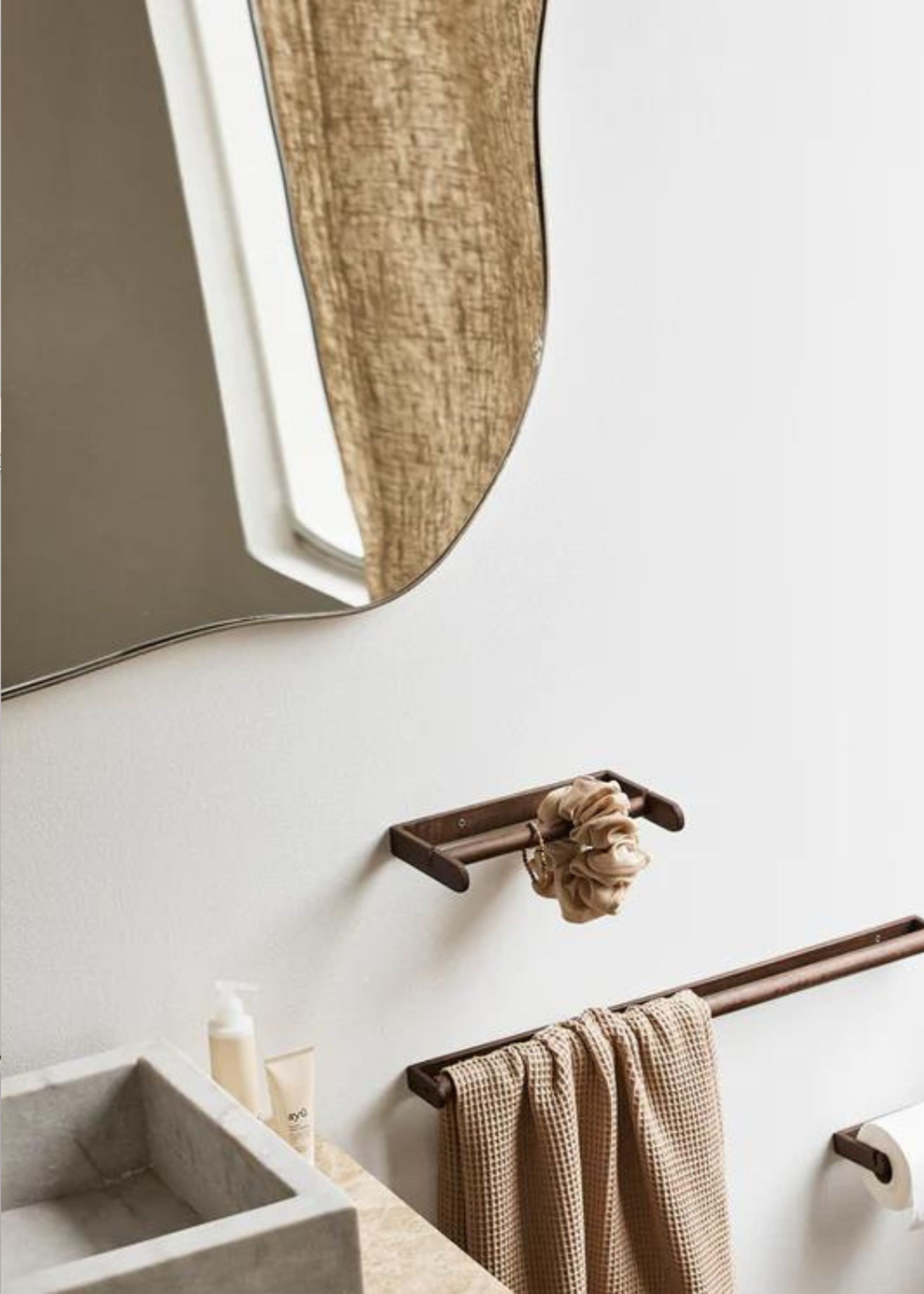 Nordal - Mirror - Inca - INCA mirror, wavy - chrome finish