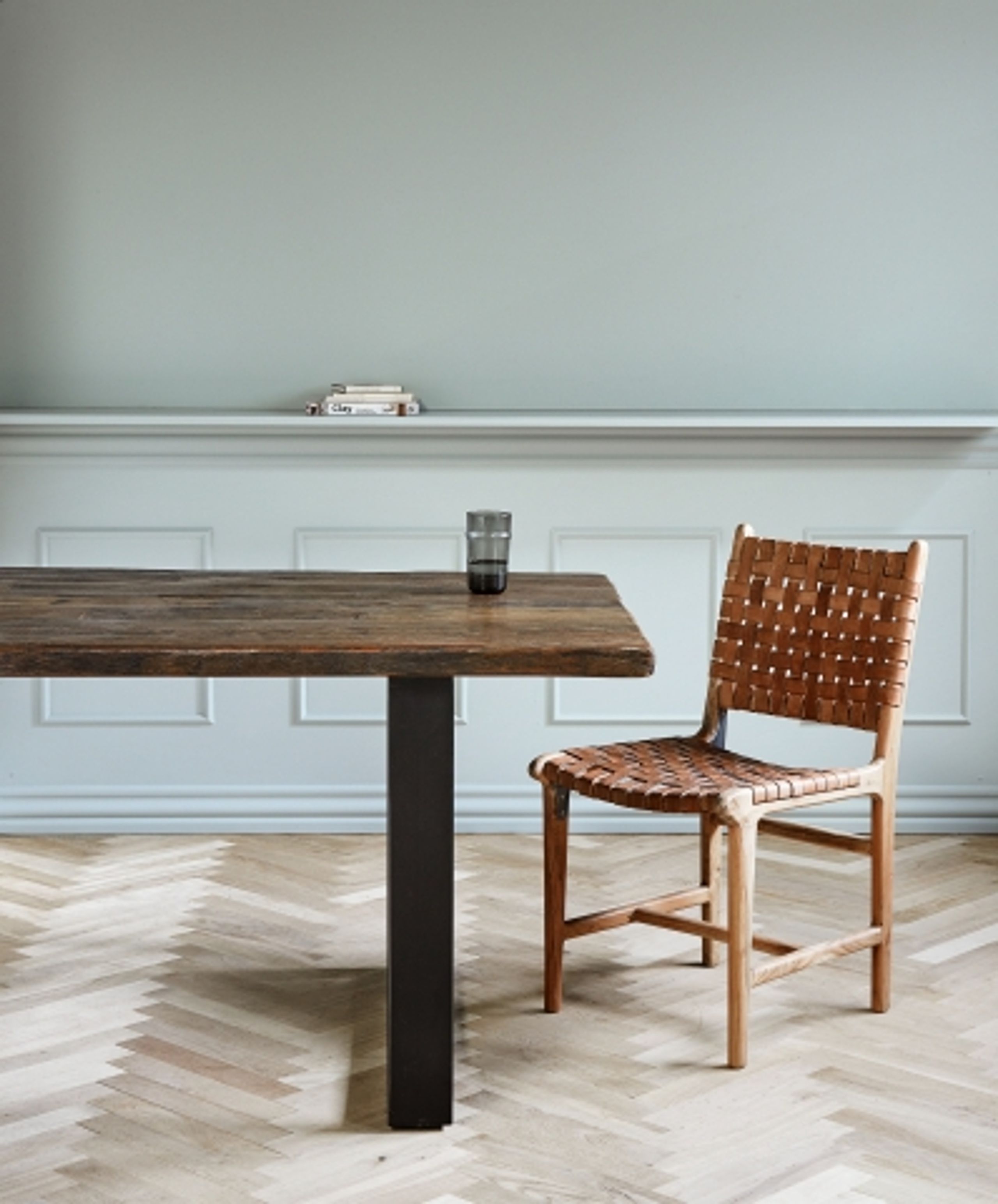 Nordal - Matstol - AYA dinner chair - Brown Leather/Wood