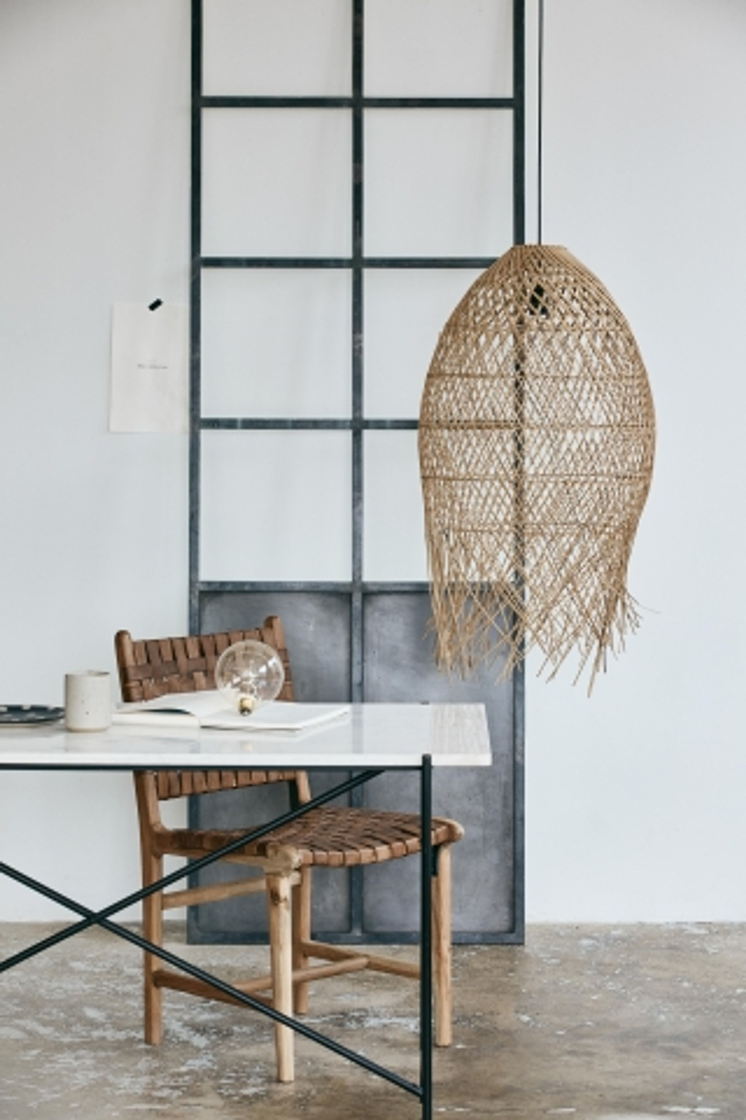 Nordal - Matstol - AYA dinner chair - Brown Leather/Wood