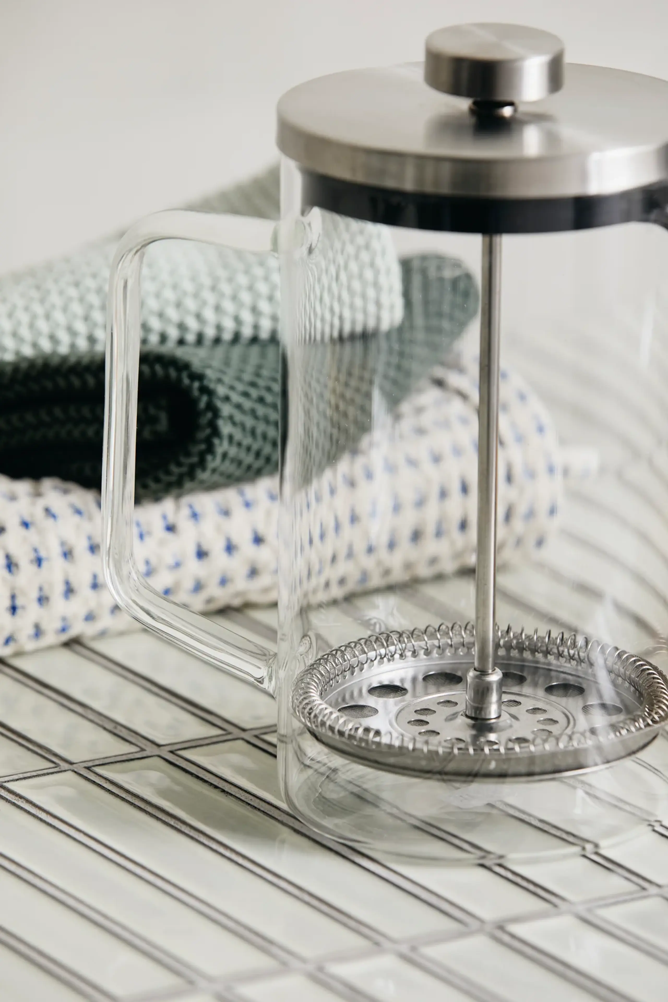 Nordal - French Press - Clover Stempelkande - Glass