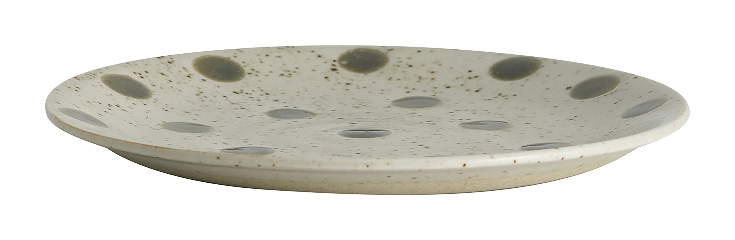 Nordal - Plate - GRAINY Plates - Green dots - Saucer/cake plate