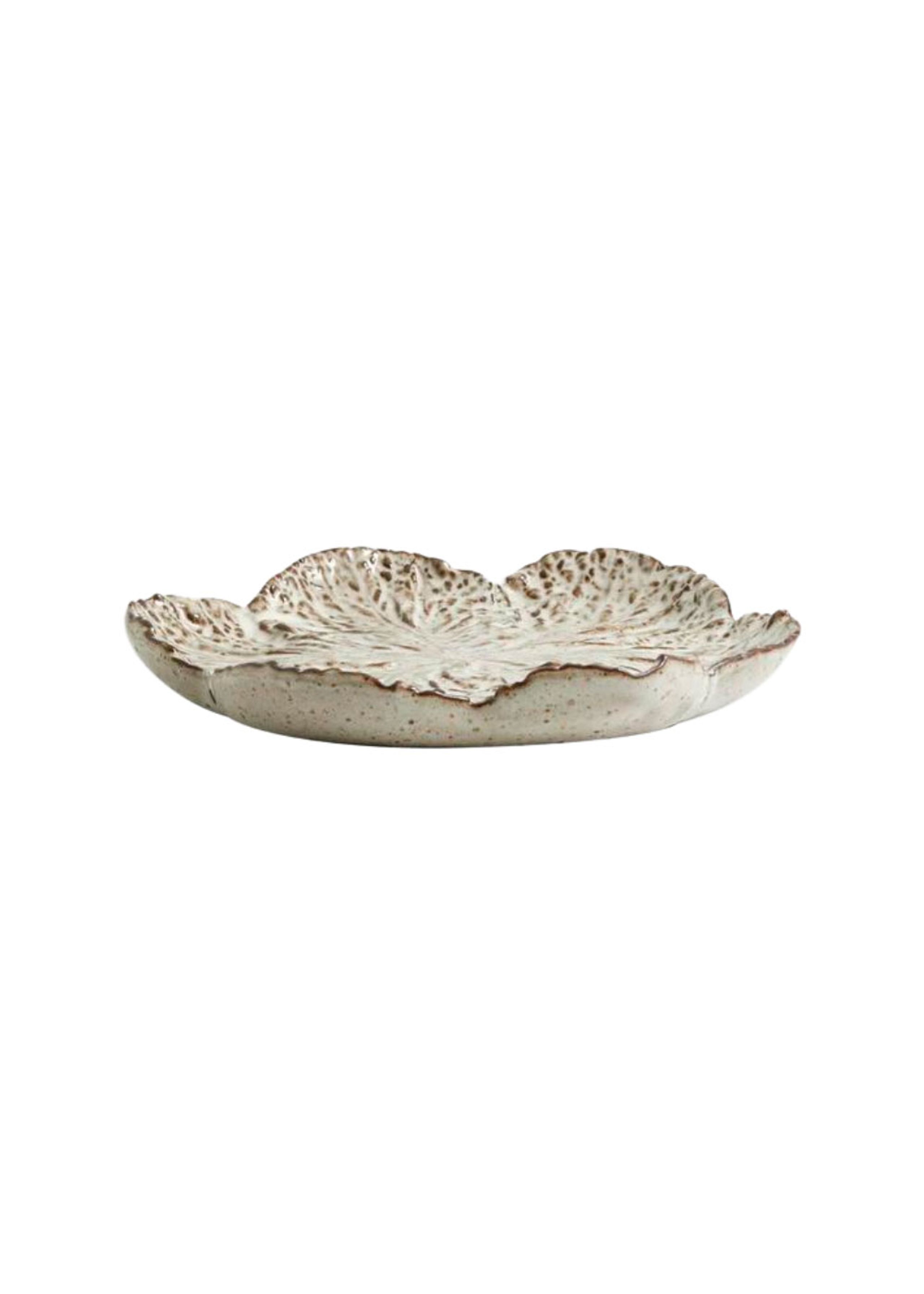 Nordal - Plate - LEAFA Plate - Beige/stone - Small