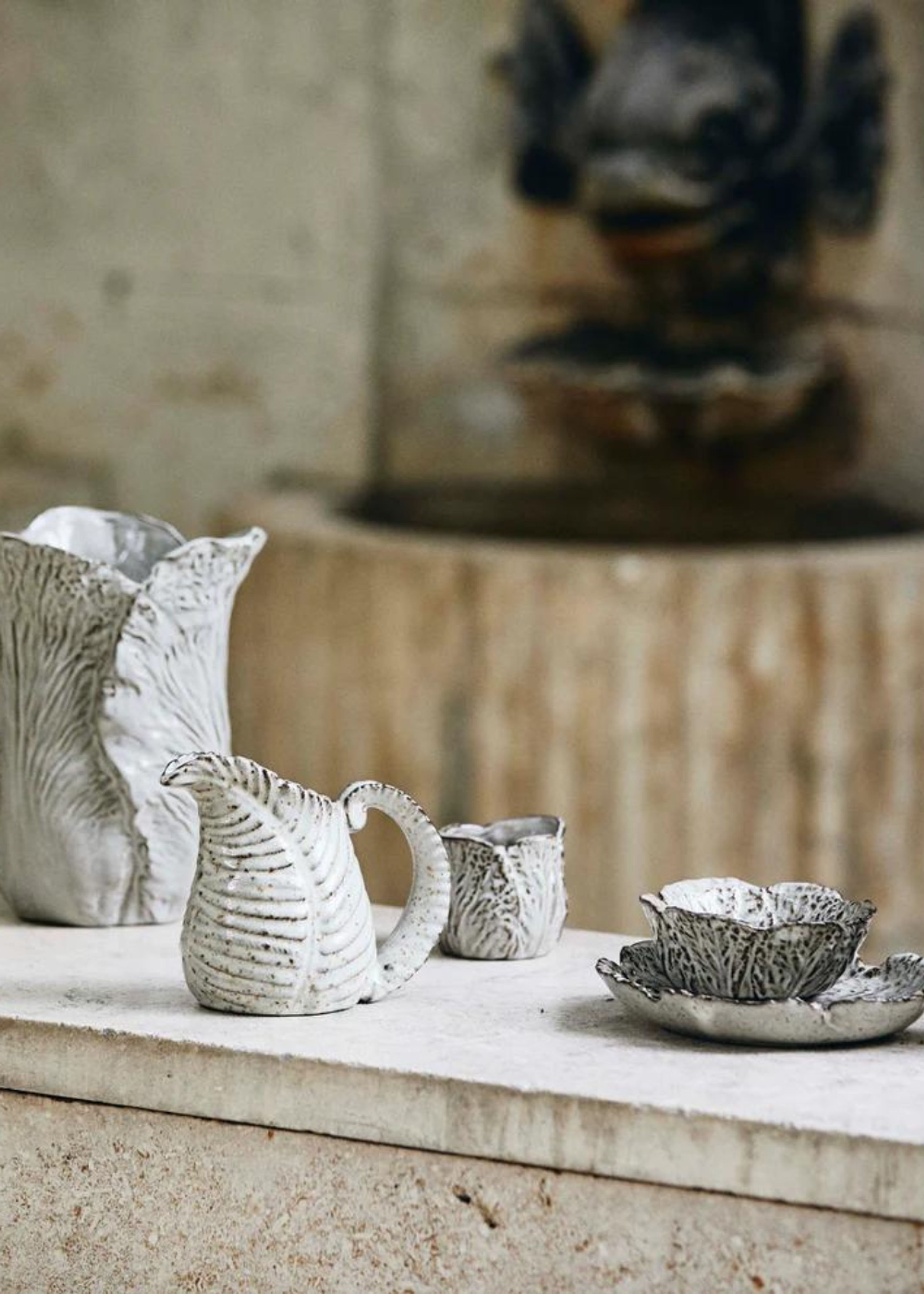 Nordal - Plate - LEAFA Plate - Beige/stone - Small