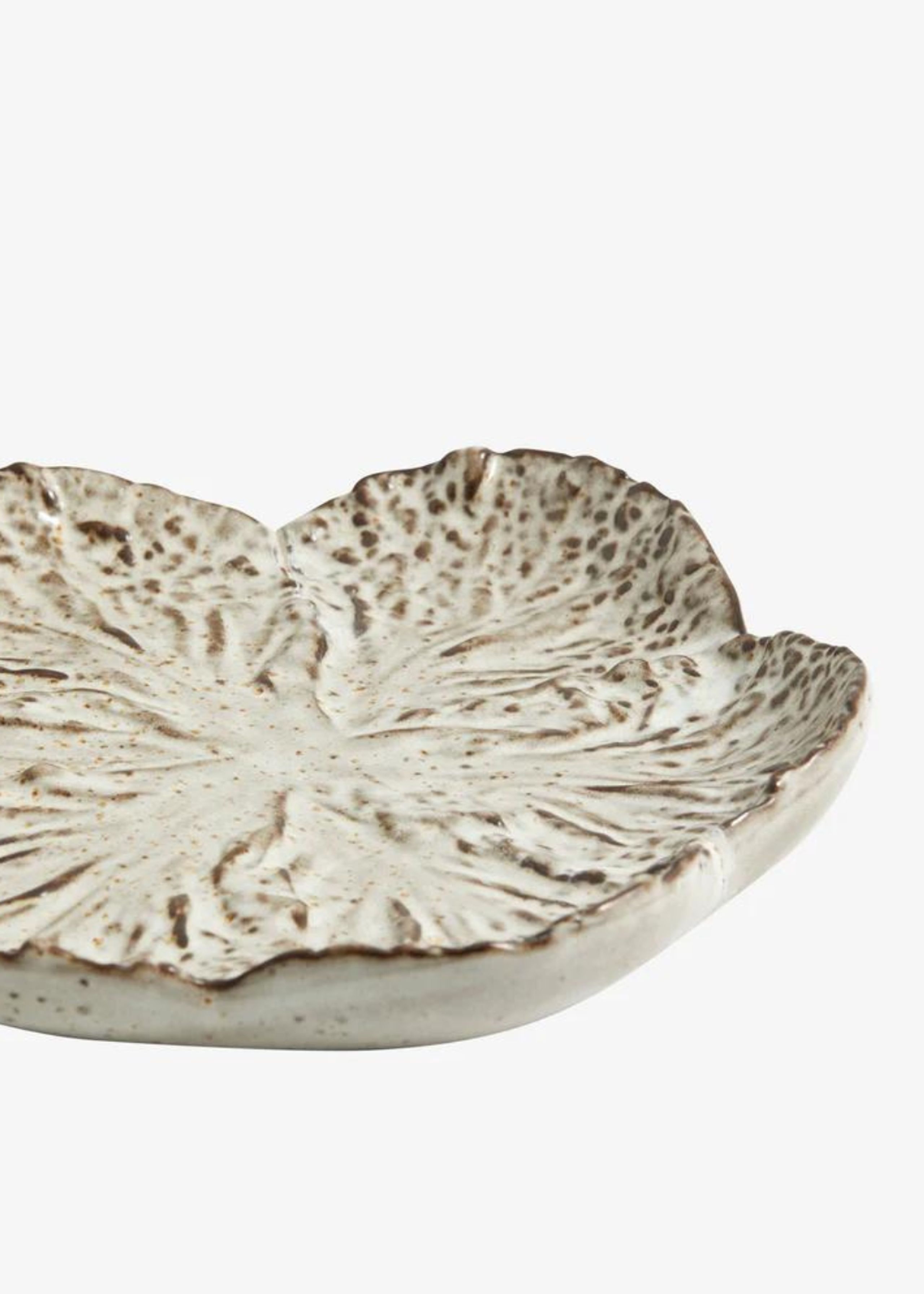 Nordal - Plate - LEAFA Plate - Beige/stone - Small