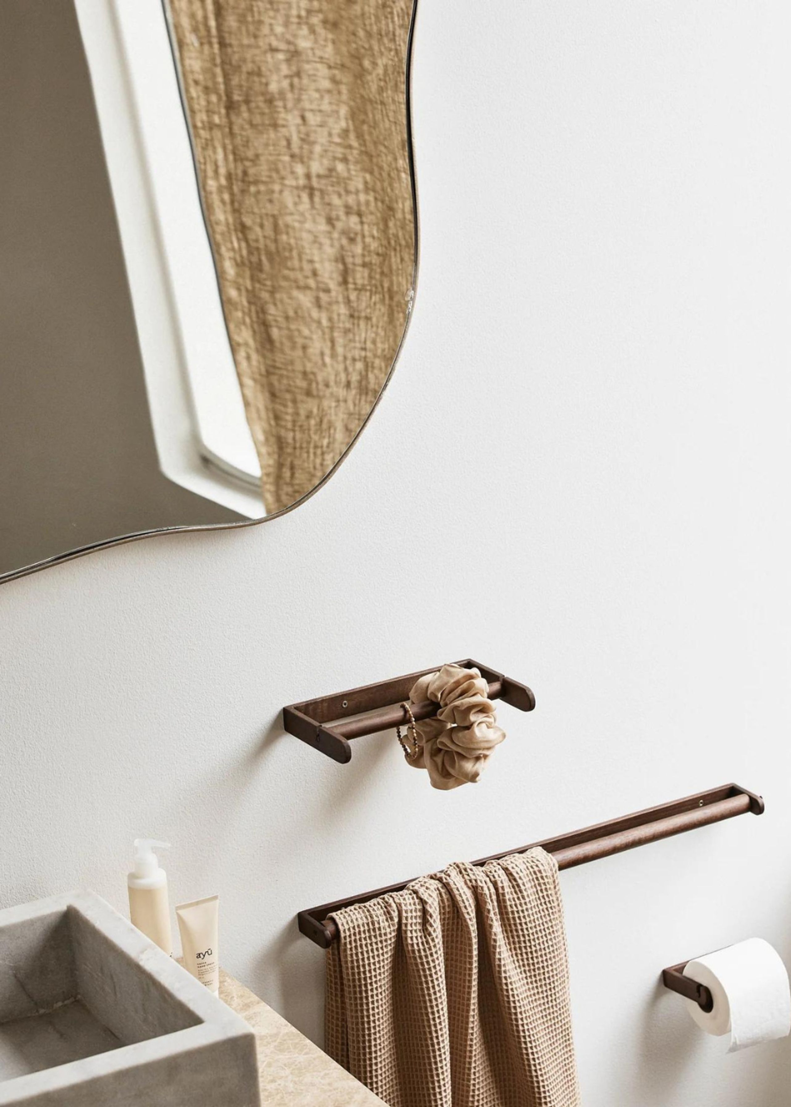 Nordal - Toiletpapirholder - Zaton Toilet Paper Holder - Wood, nature