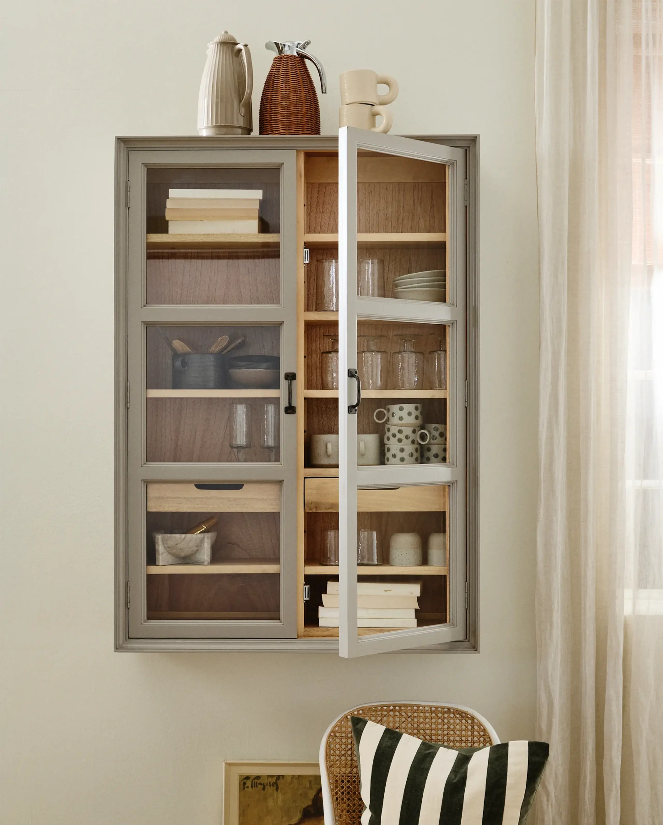 Nordal - Dětská žínka - Viva Wall Cabinet, 2 Doors - Grey