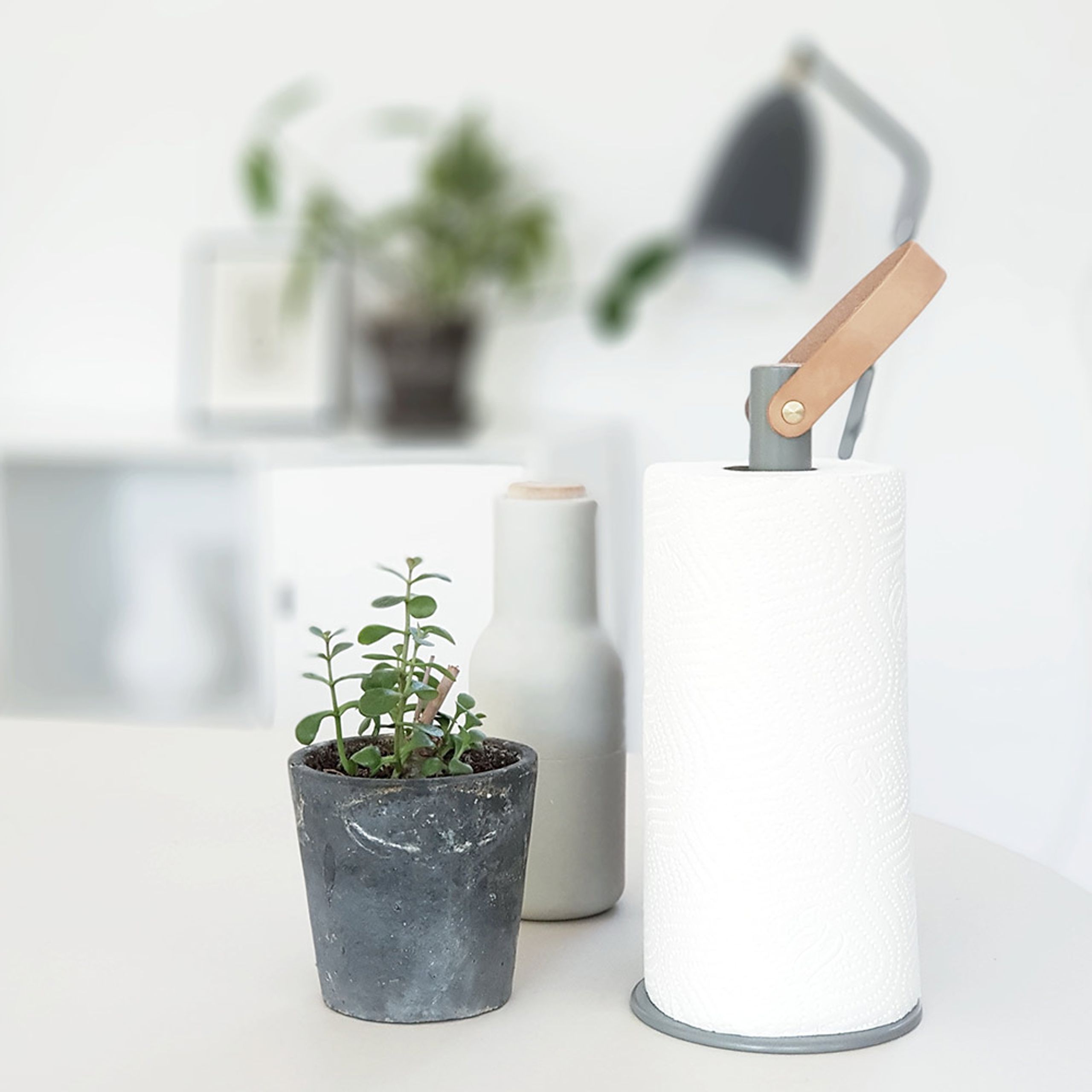 Nordic Function - Porte-rouleau de cuisine - 2Grab - Grey