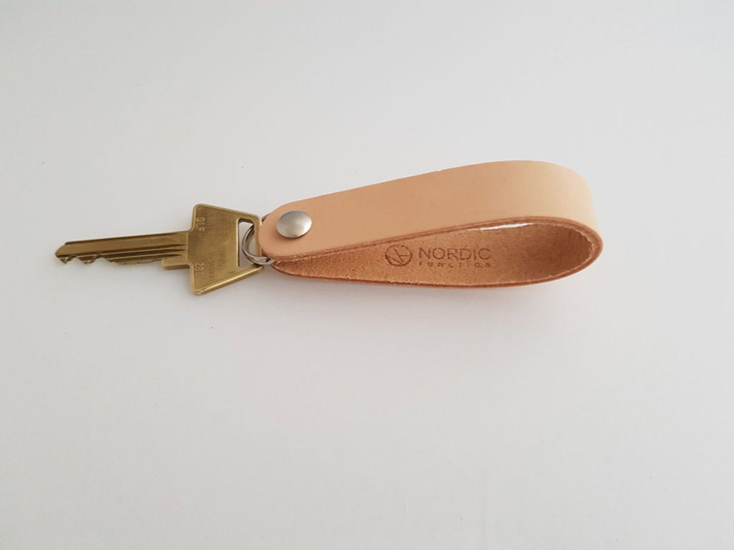 Nordic Function - Keychain - 4KEYS - Natural leather