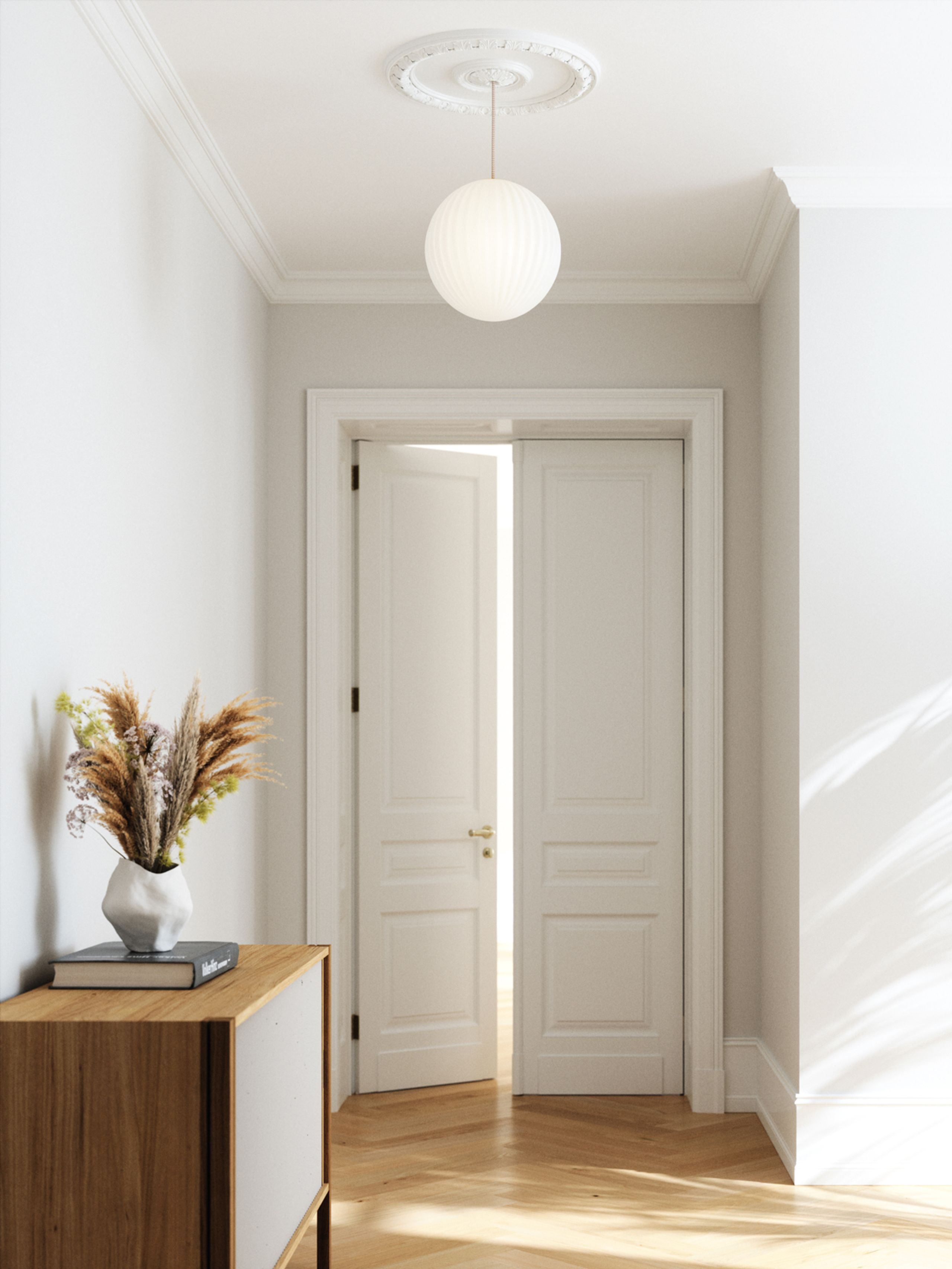 Nordic Tales - Lampe - Bright Modeco Pendler - XLarge - Glass/Brass - Black