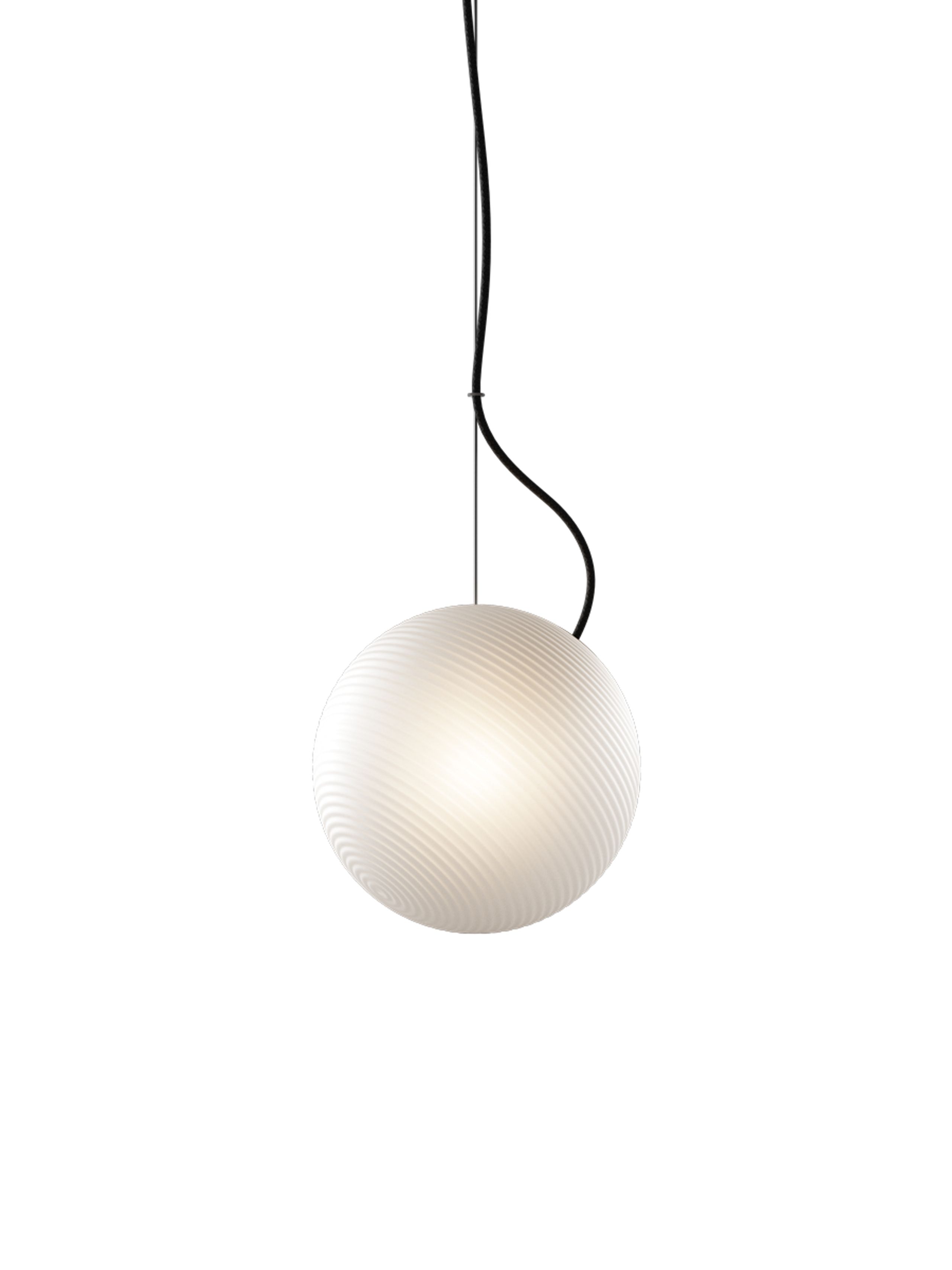 Nordic Tales - Pendant Lamp - Bright Ripple - Black Cable
