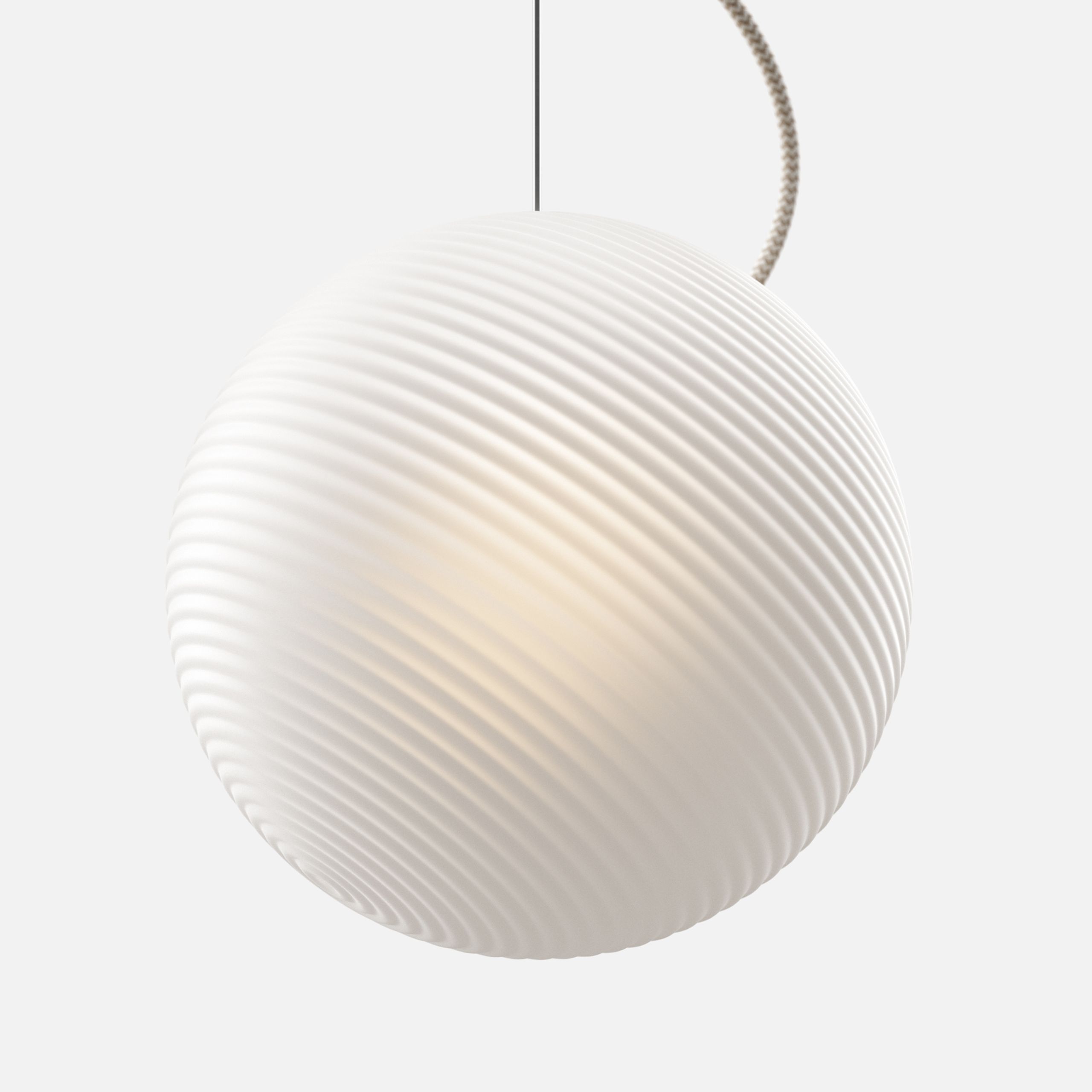 Nordic Tales - Pendant Lamp - Bright Ripple - Black Cable