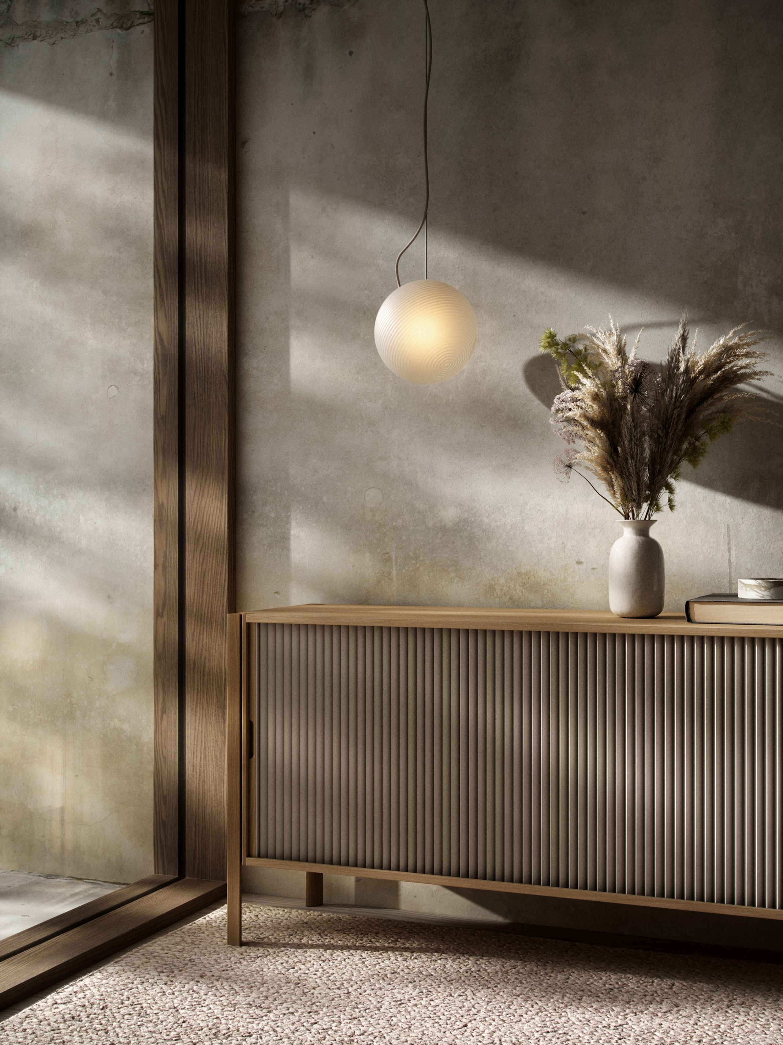 Nordic Tales - Pendant Lamp - Bright Ripple - Black Cable