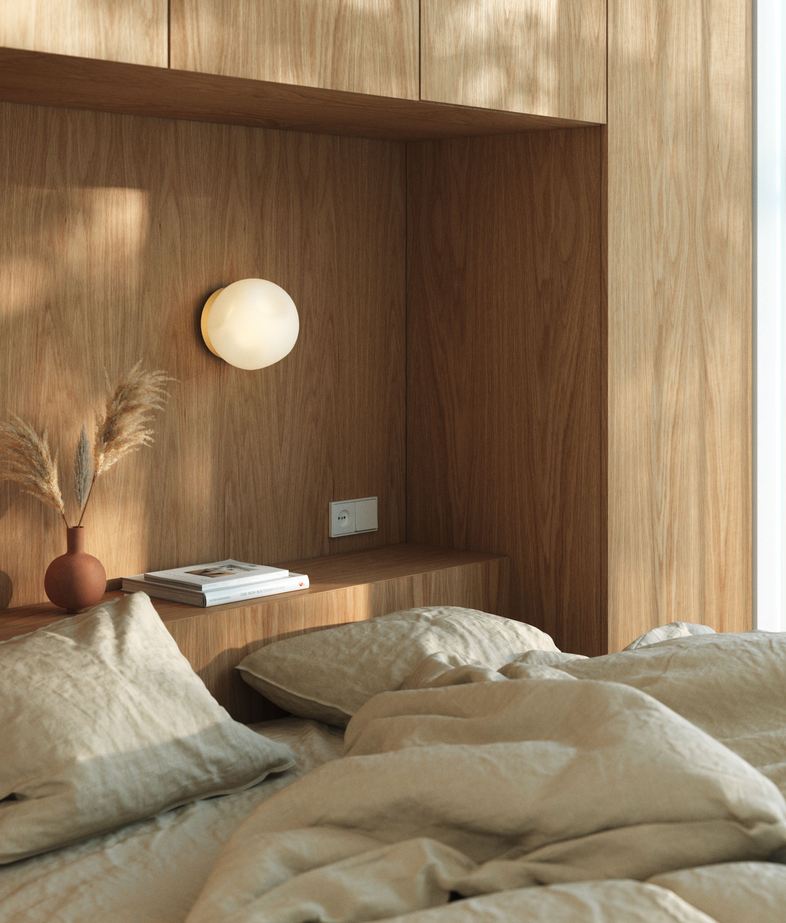 Nordic Tales - Wall lamp - Bright Barocco Wall / ceiling - Brass/White