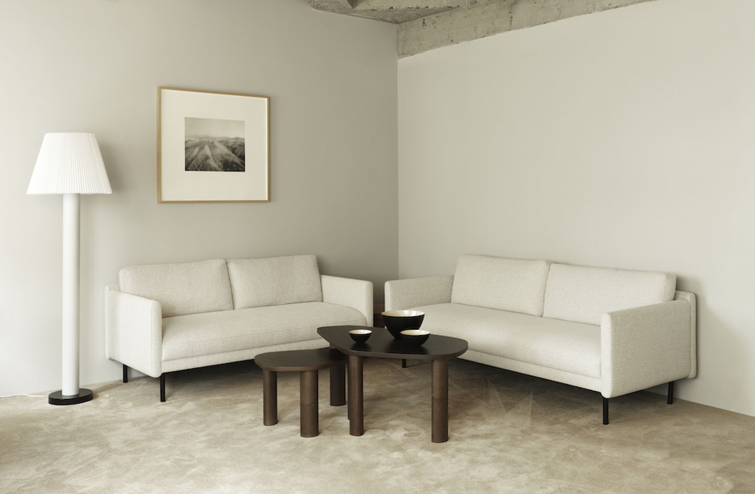 Normann Copenhagen - 3 Personers Sofa - Rar Sofa 3 Seater - Venezia Off-White