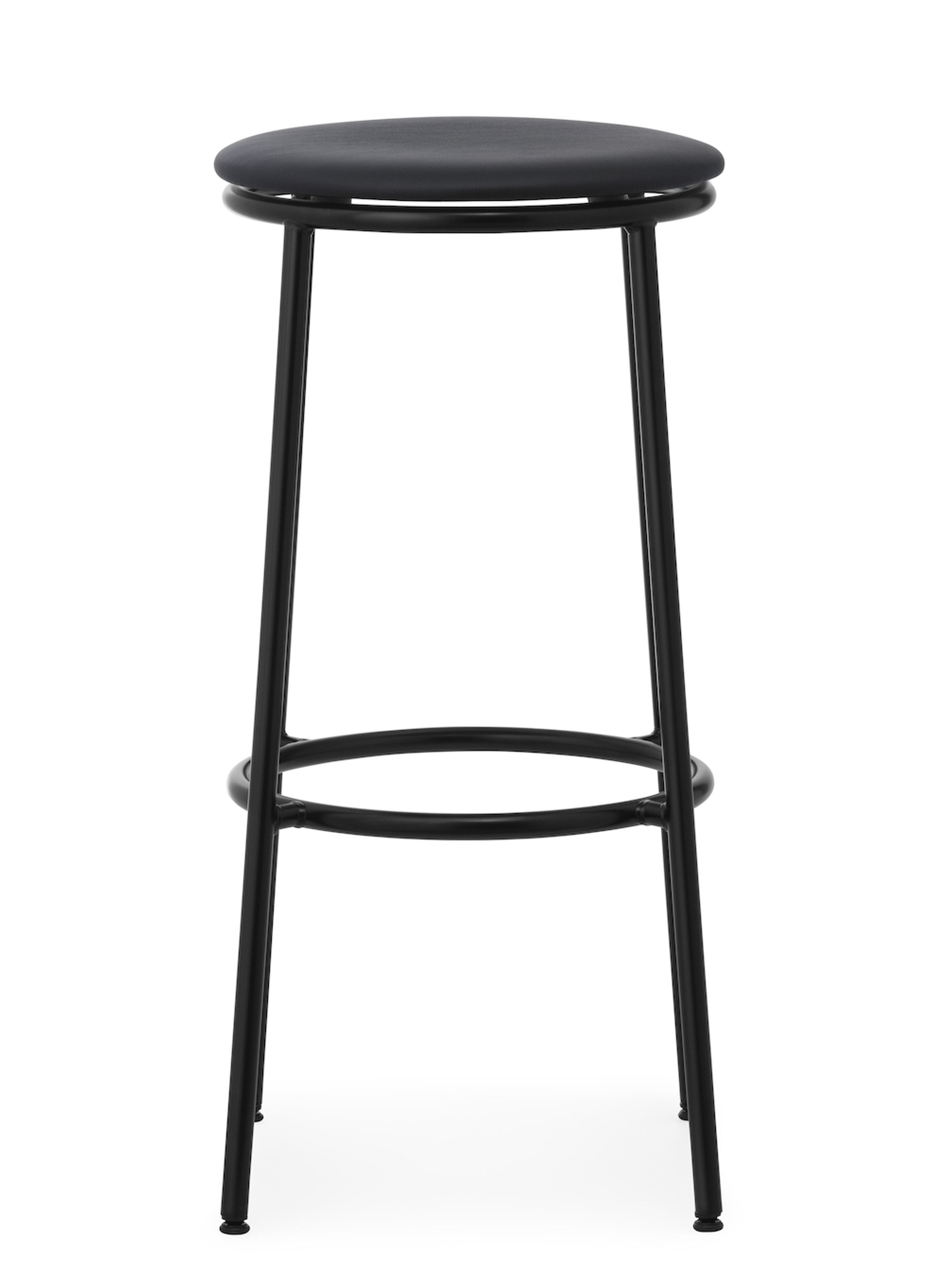 Normann Copenhagen - Barstol - Circa Barstool - 75 cm Upholstery - Ultra Leather Black
