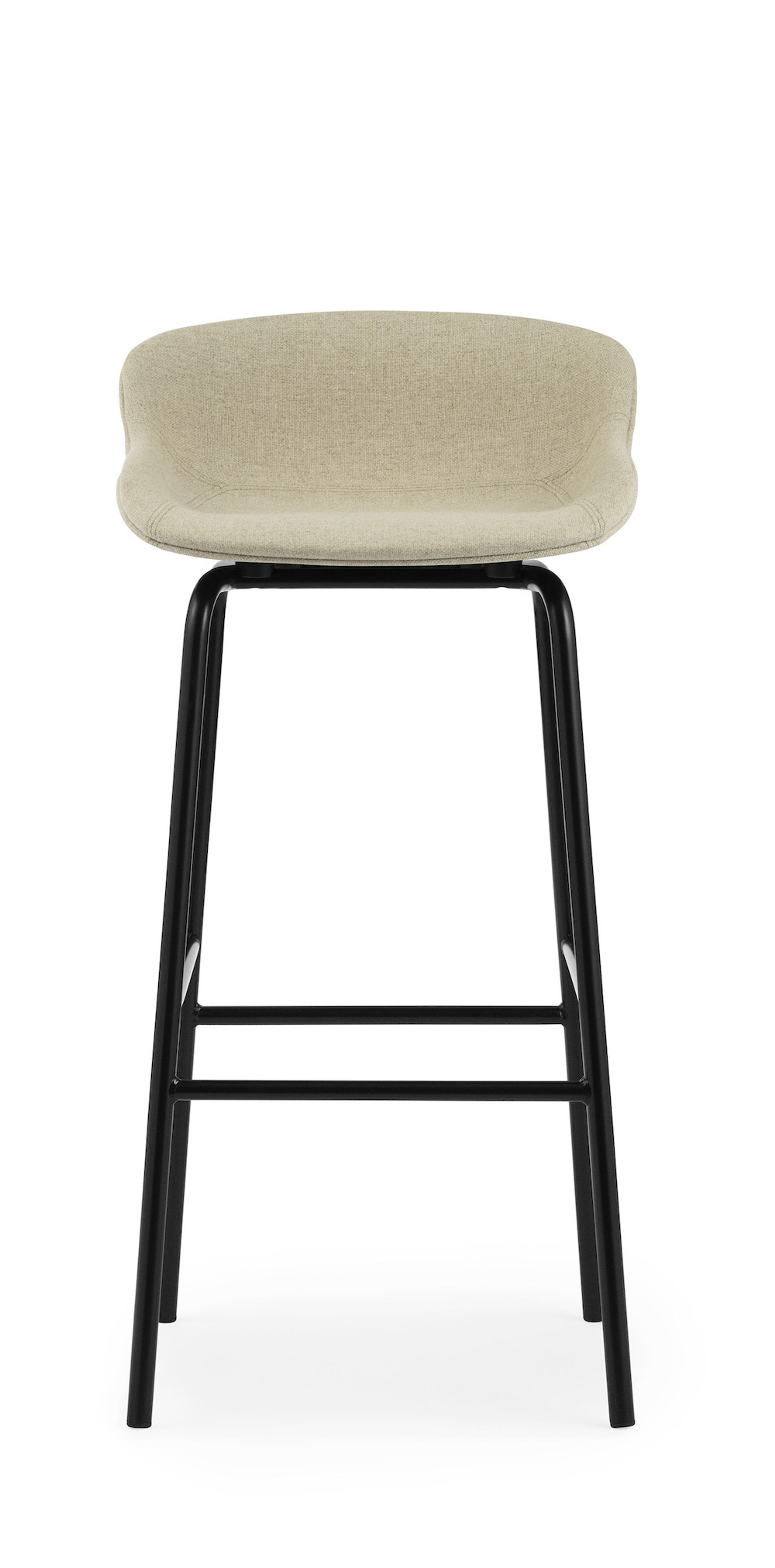 Normann Copenhagen - Barstol - Hyg Barstol by Simon Legald / Full Upholstery - Black / Main Line Flax 20