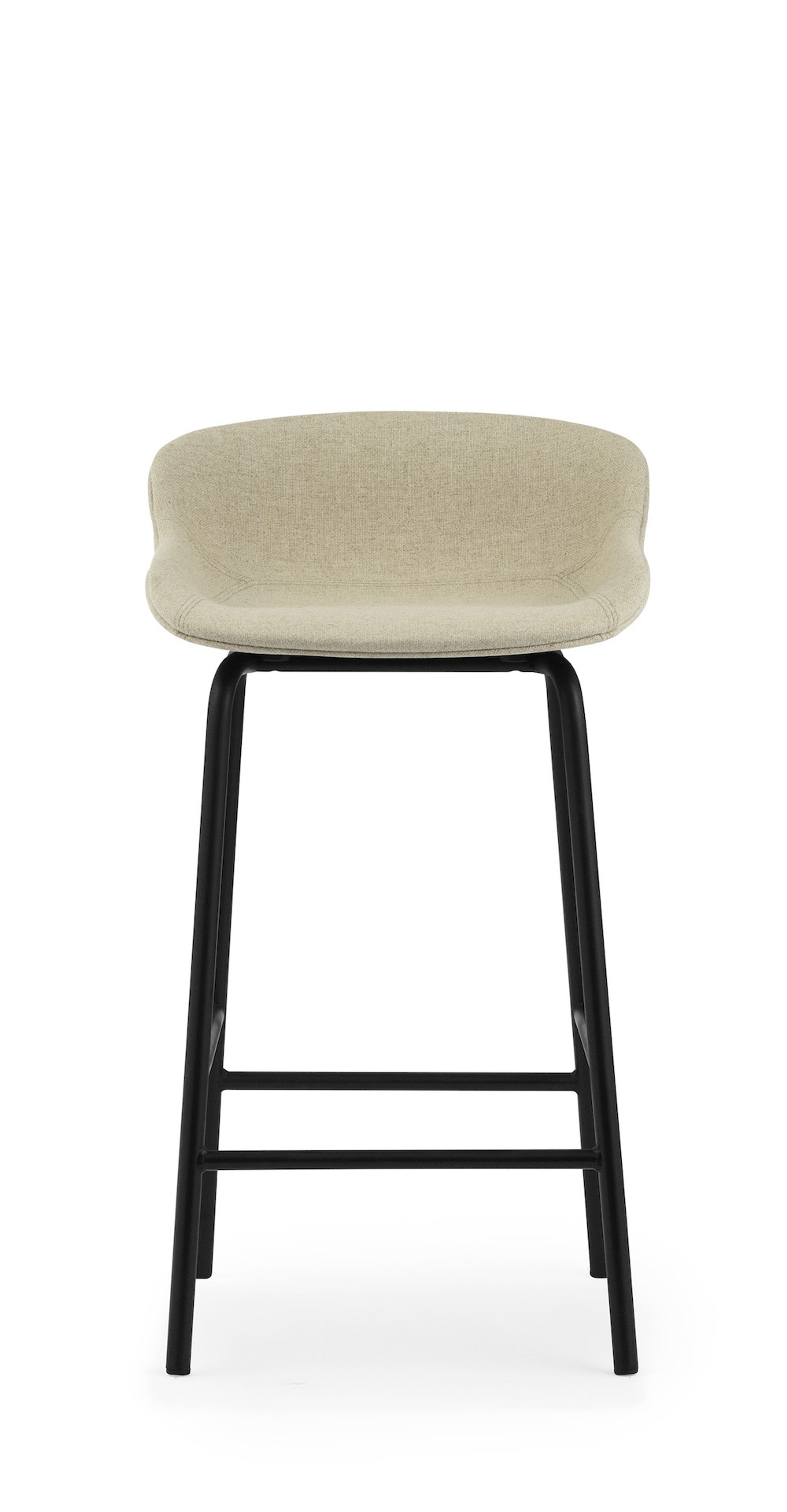 Normann Copenhagen - Barstol - Hyg Barstol by Simon Legald / Full Upholstery - Black / Main Line Flax 20