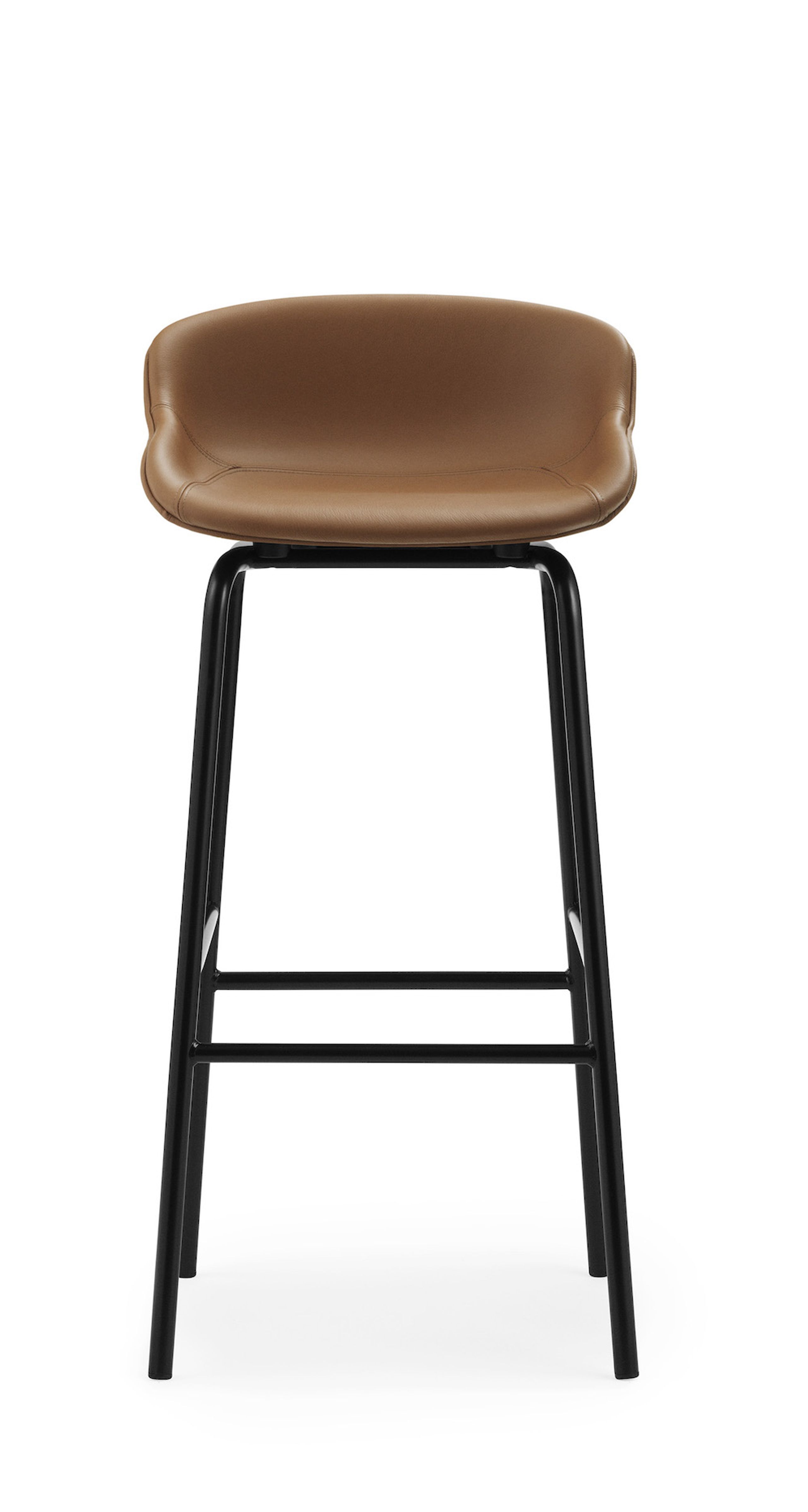 Normann Copenhagen - Barstol - Hyg Barstol by Simon Legald / Full Upholstery - Black / Ultra leather