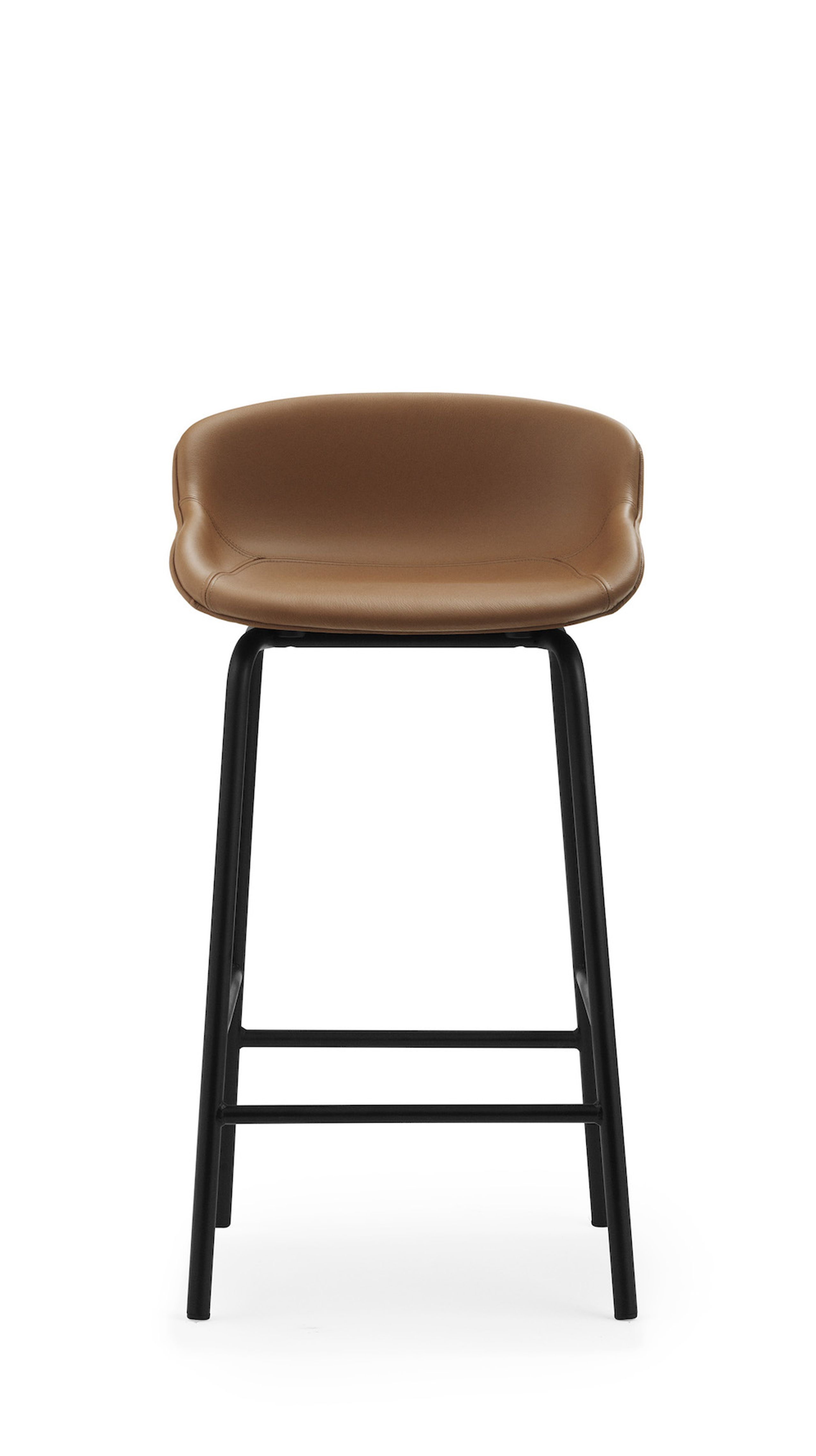 Normann Copenhagen - Barstol - Hyg Barstol by Simon Legald / Full Upholstery - Black / Ultra leather