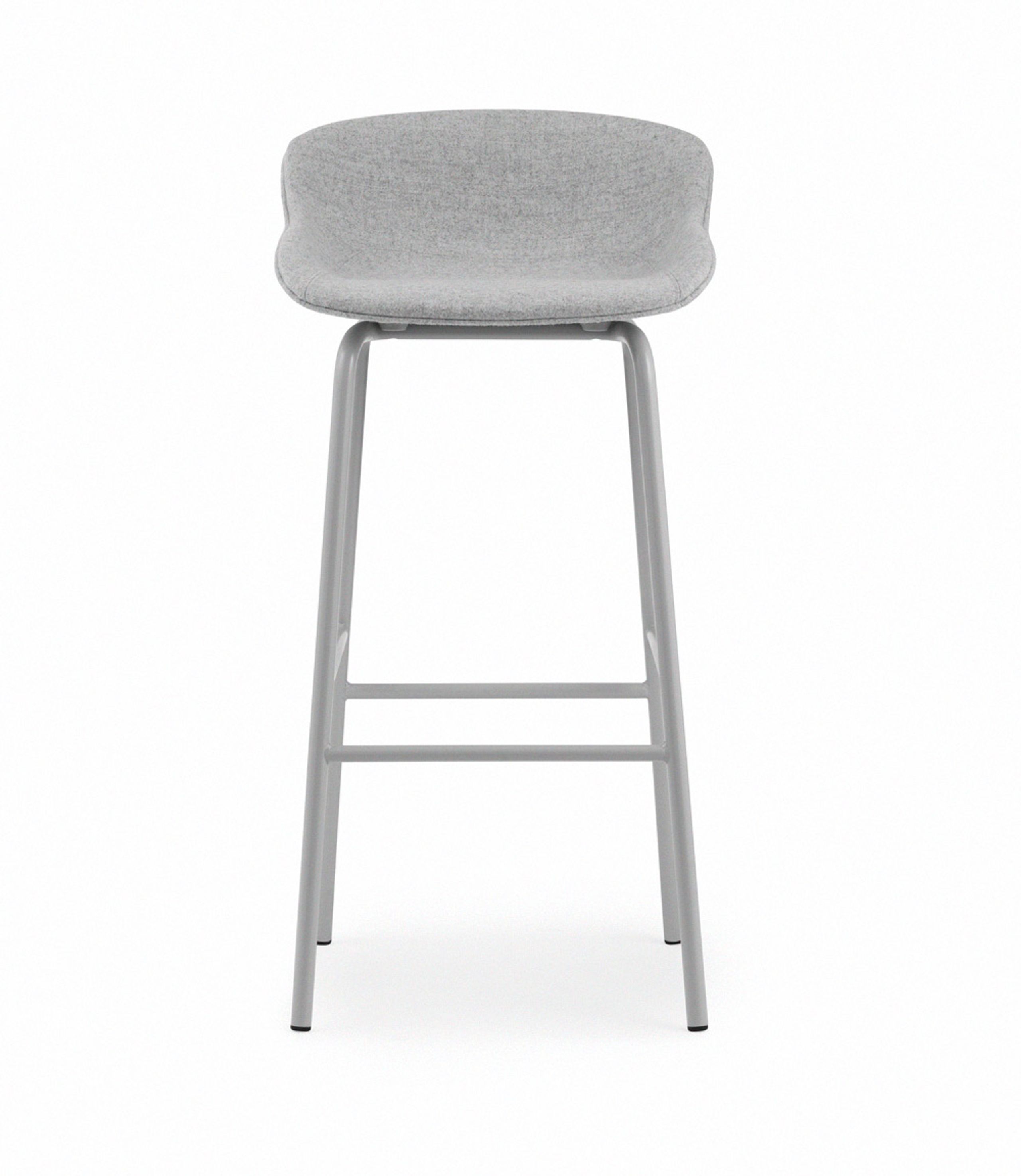 Normann Copenhagen - Bar stool - Hyg Barstol by Simon Legald / Full Upholstery - Grey / Synergy 08