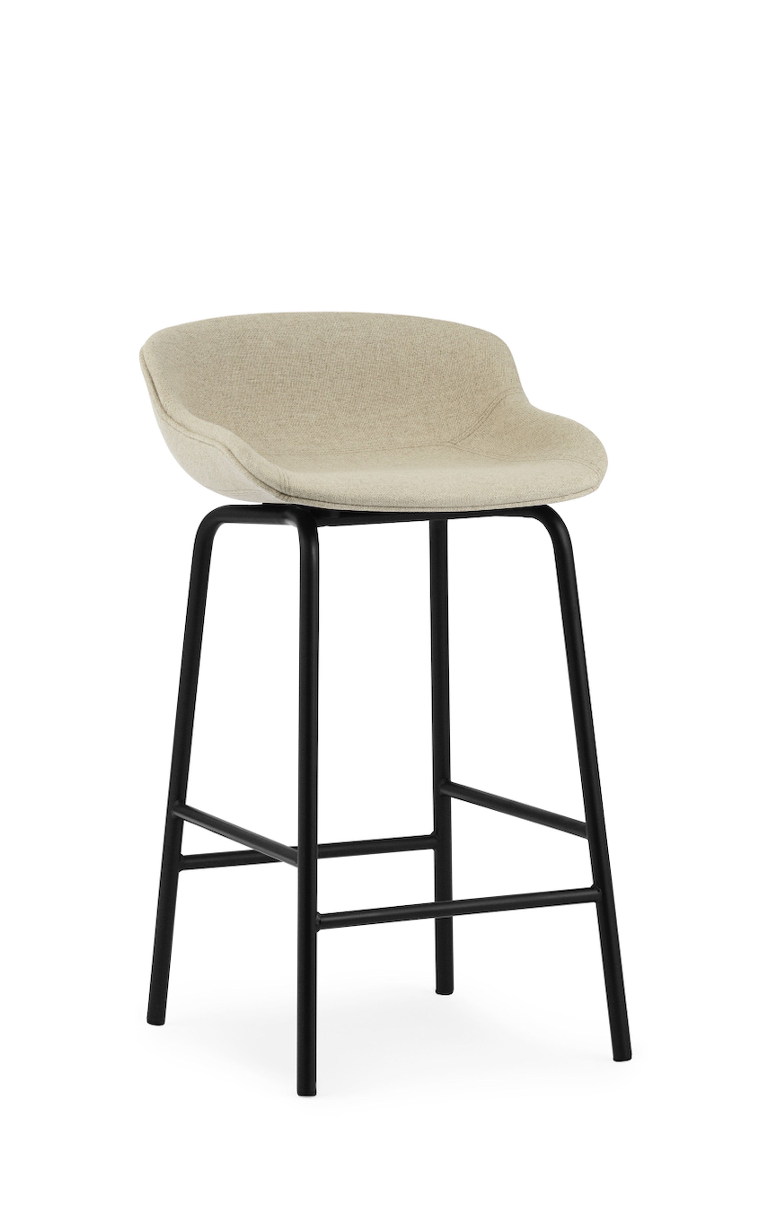 Normann Copenhagen - Bar stool - Hyg Barstol by Simon Legald / Full Upholstery - Sand / Main Line Flax 20