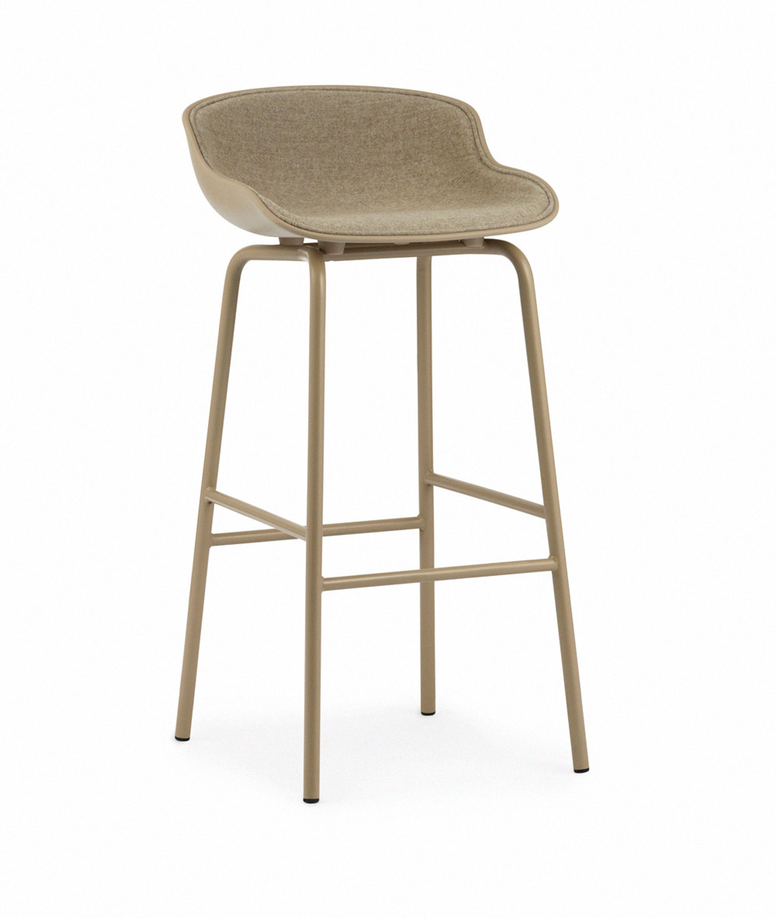 Normann Copenhagen - Bar stool - Hyg Barstol by Simon Legald / Front Upholstery - Sand / Synergy 32