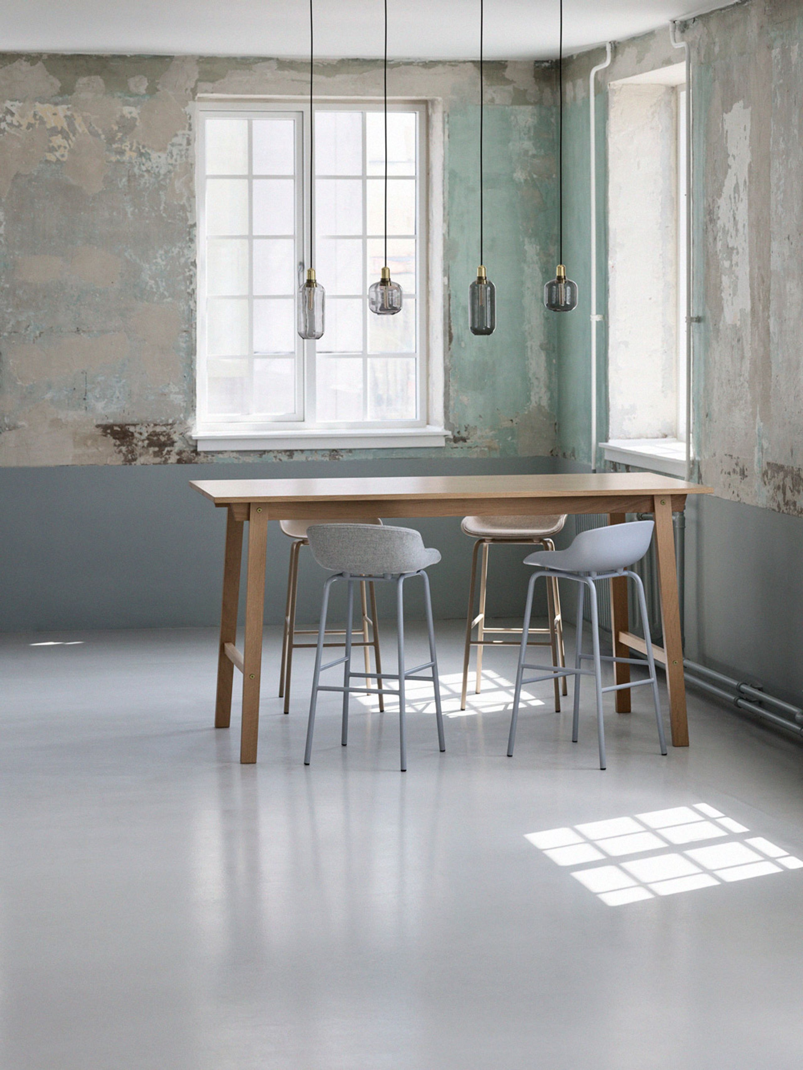 Normann Copenhagen - Bar stool - Hyg Barstol by Simon Legald / Front Upholstery - Sand / Synergy 32
