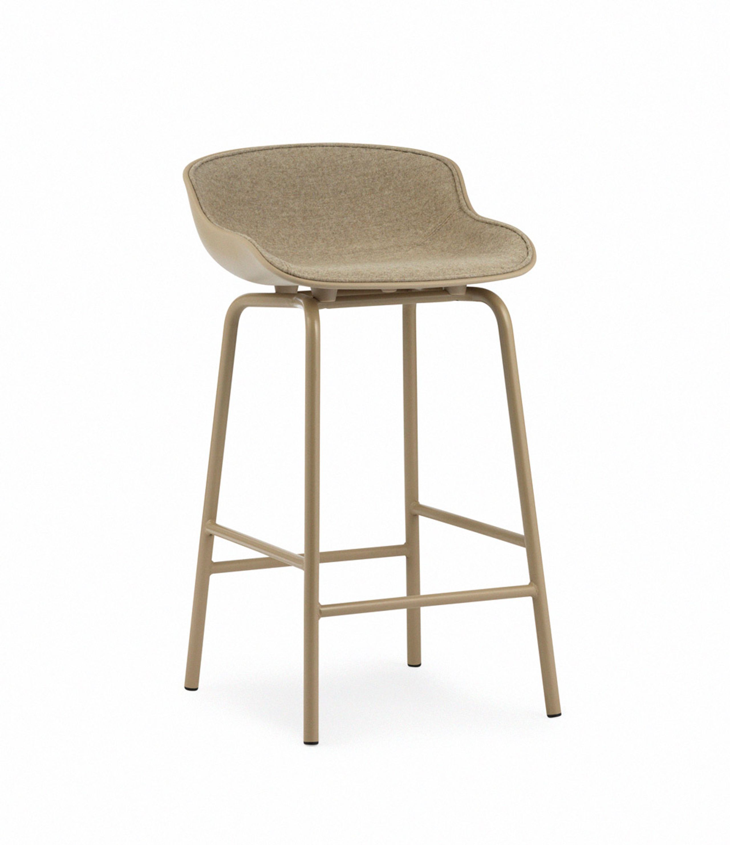 Normann Copenhagen - Bar stool - Hyg Barstol by Simon Legald / Front Upholstery - Sand / Synergy 32