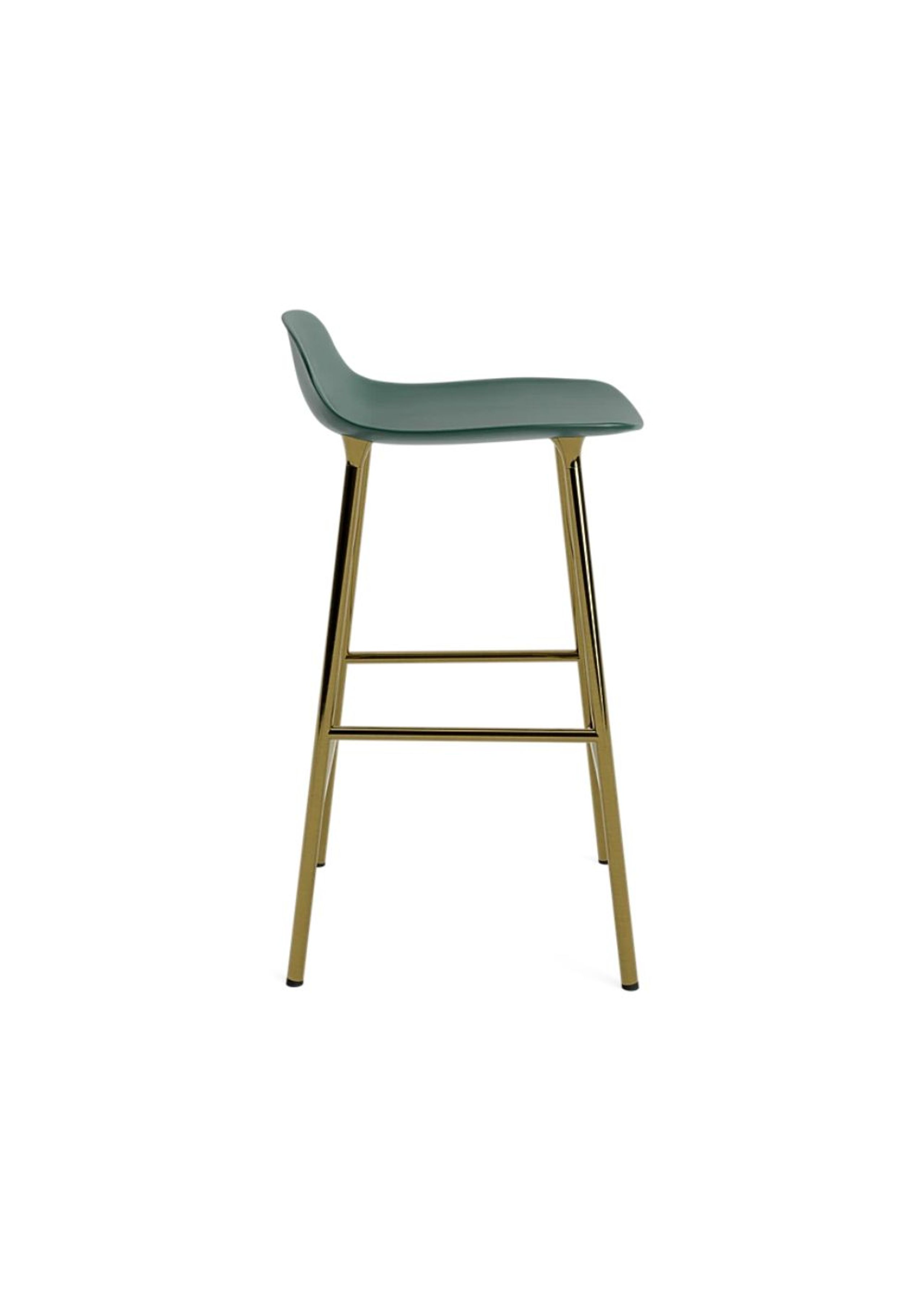 Normann Copenhagen - Banco de bar - Form Barstool 65 cm Steel - Green / Brass