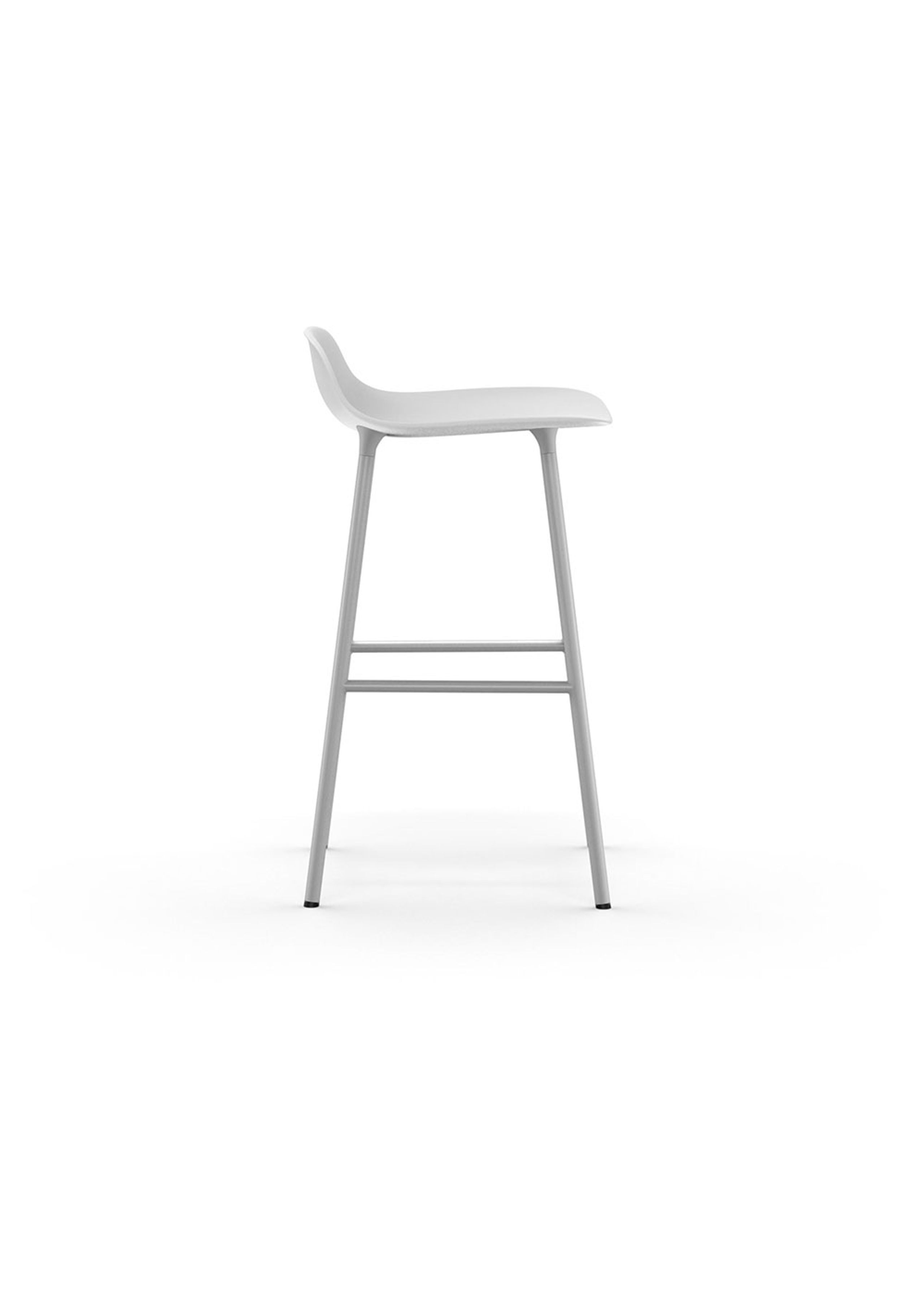 Normann Copenhagen - Barová stolička - Form Barstool 65 cm Steel - White / Steel