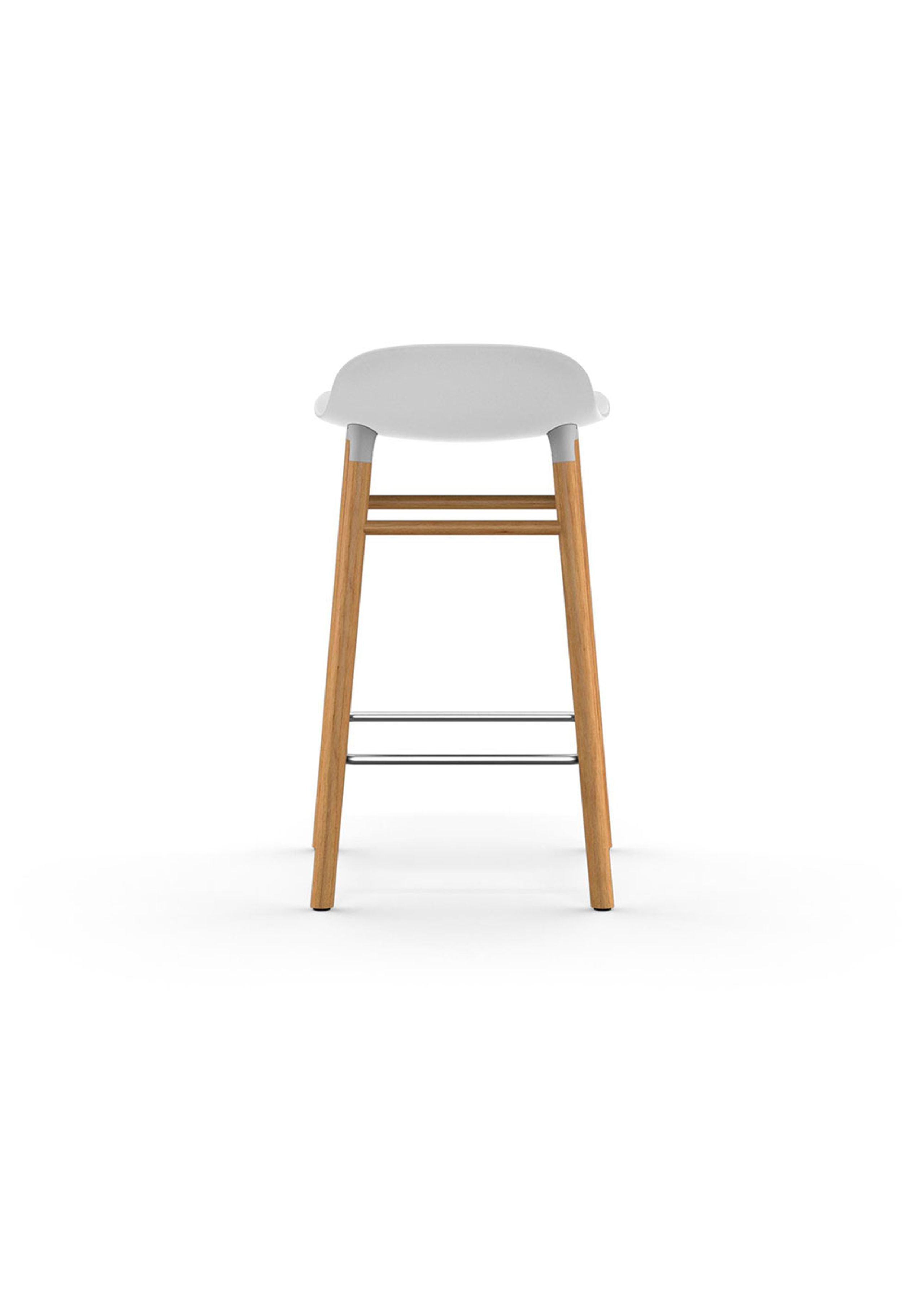 Normann Copenhagen - Barstol - Form Barstool 65 cm Wood - White / Oak