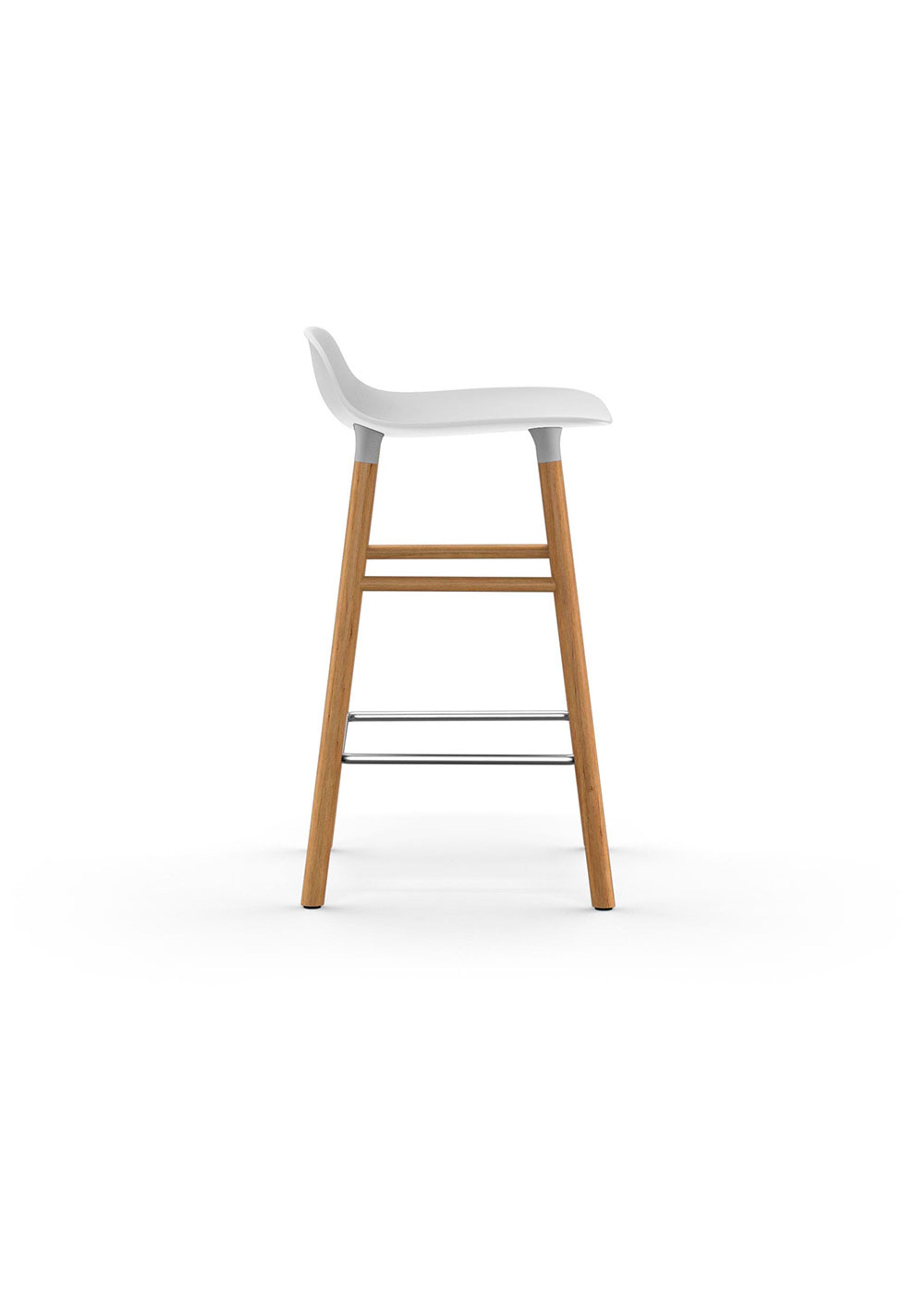Normann Copenhagen - Barstol - Form Barstool 65 cm Wood - White / Oak