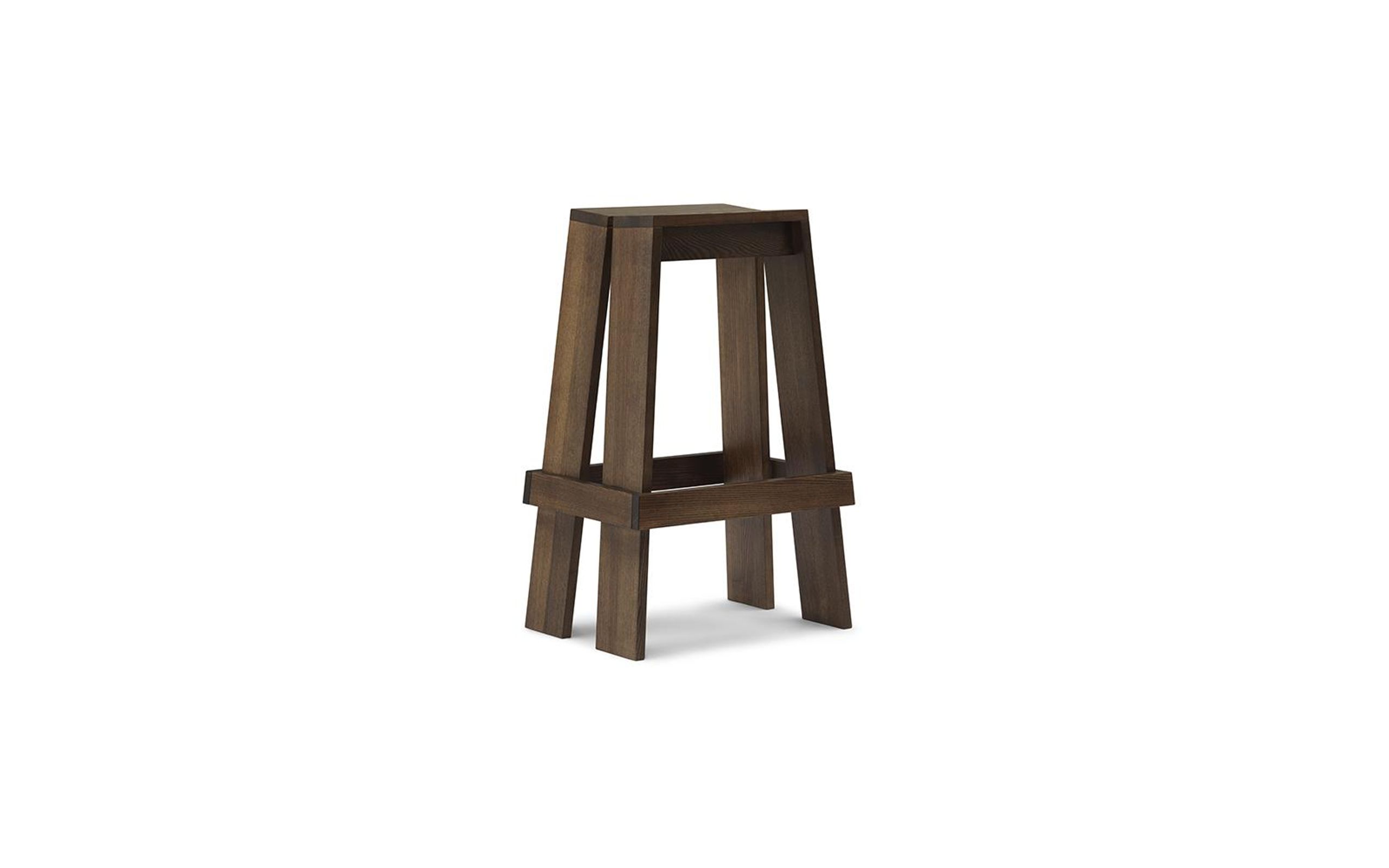 Normann Copenhagen - Tabouret de bar - Let Barstool 75 Cm - Brown Stained Ash