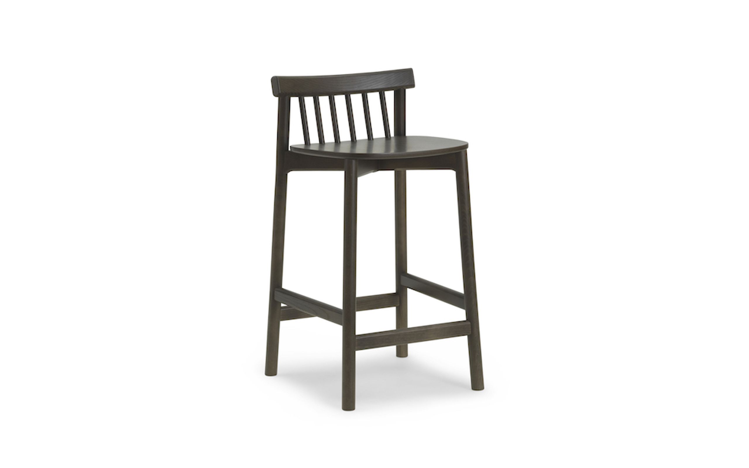 Normann Copenhagen - Barhocker - Pind Barstool 65 Cm - Brown Stained Ash