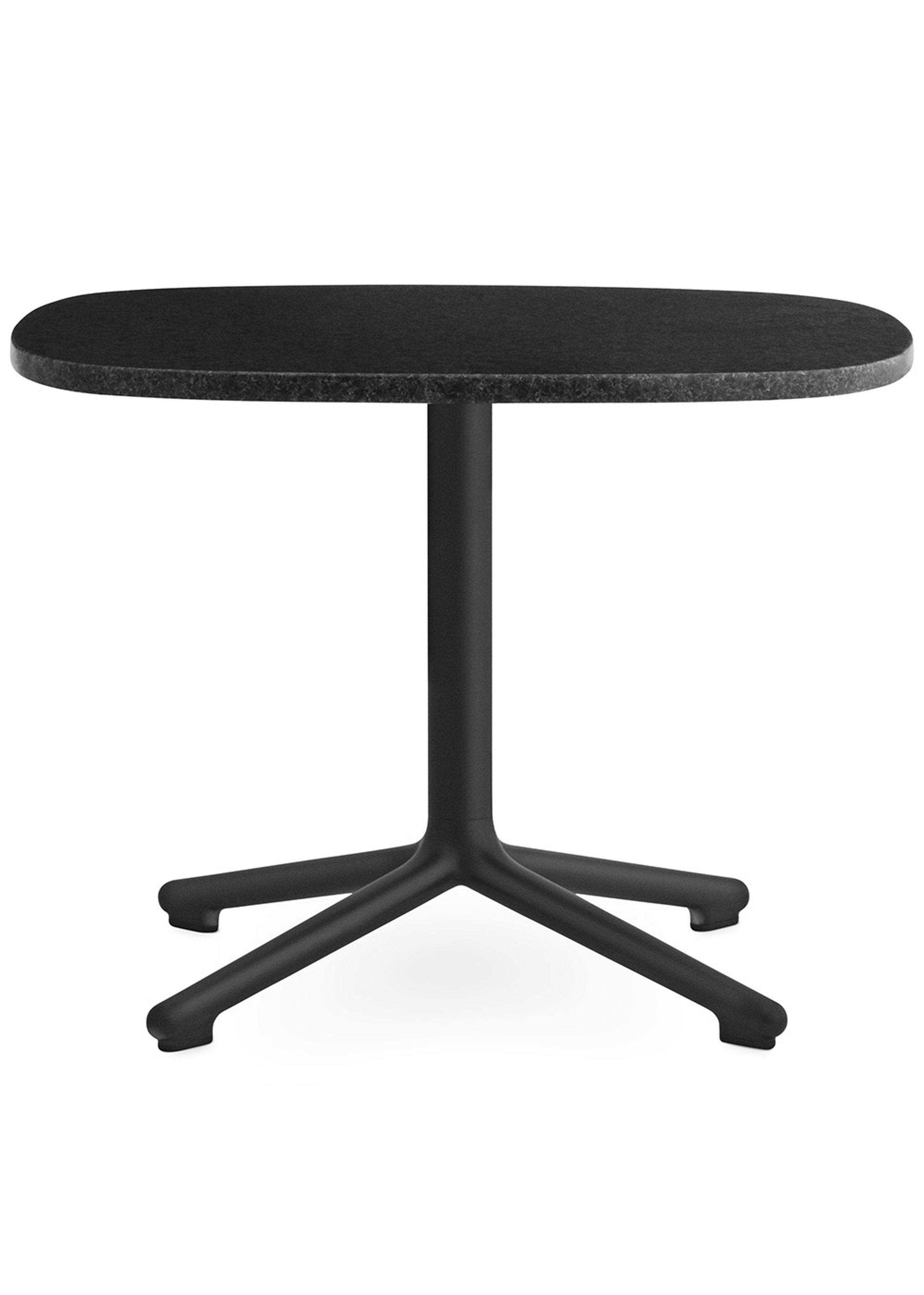 Normann Copenhagen - Tisch - Era table - Black Aluminium / Black Granite